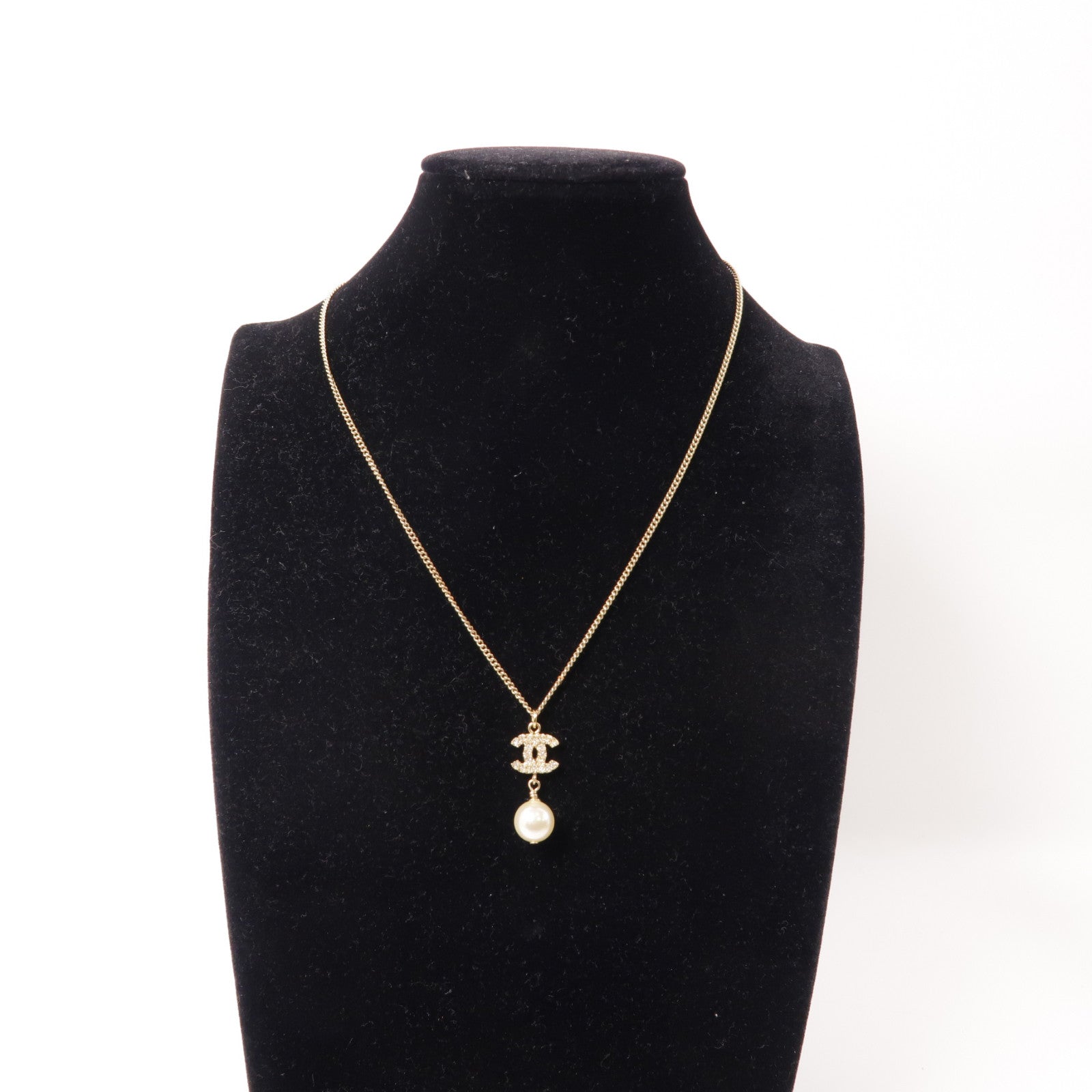 CHANEL PVC/金屬Necklace項鍊白色/金色