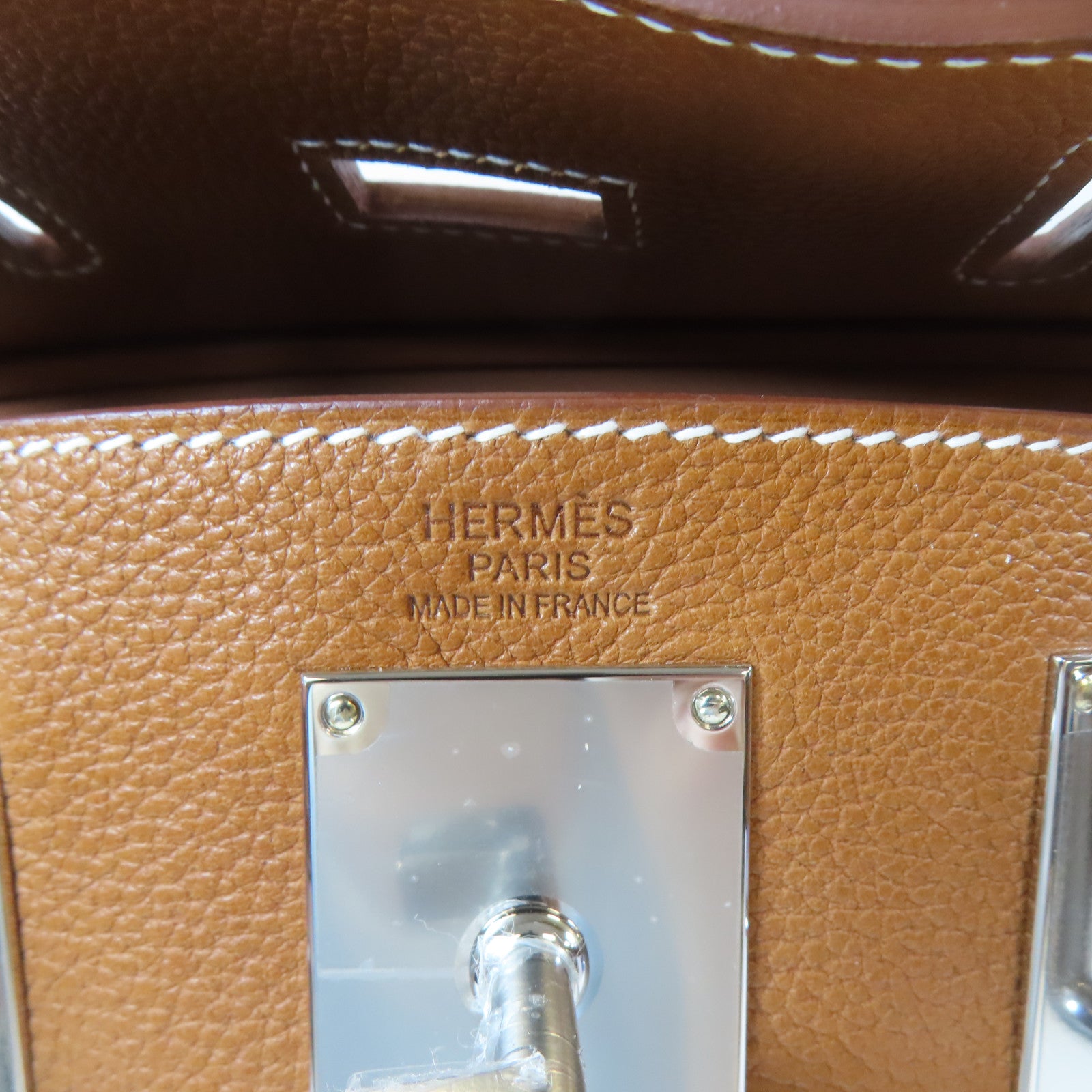 HERMES Barenia皮革Hac A Dos PM銀扣背包Faure啡色