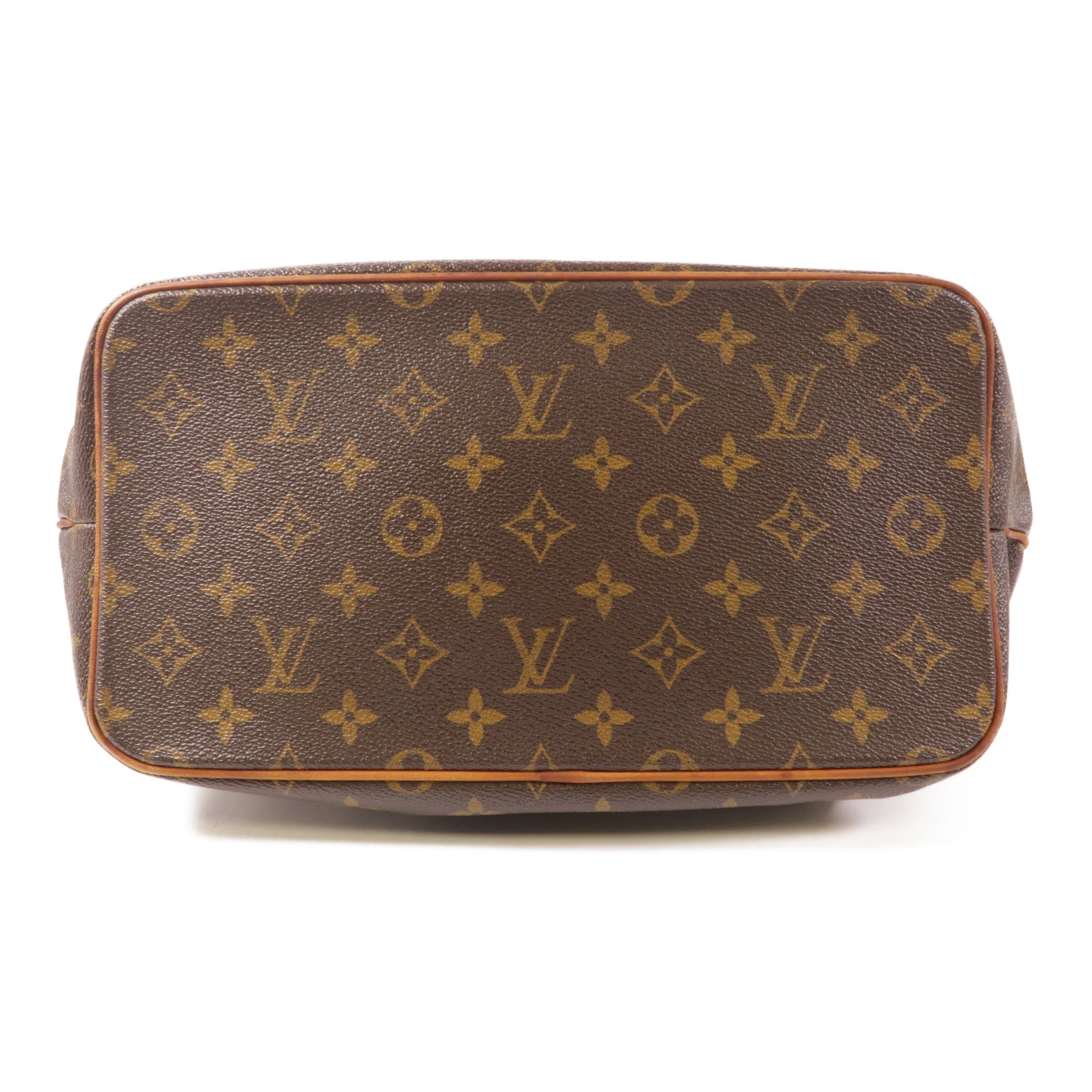 LOUIS VUITTON Monogram Palermo PM金扣手挽肩背兩用袋棕色