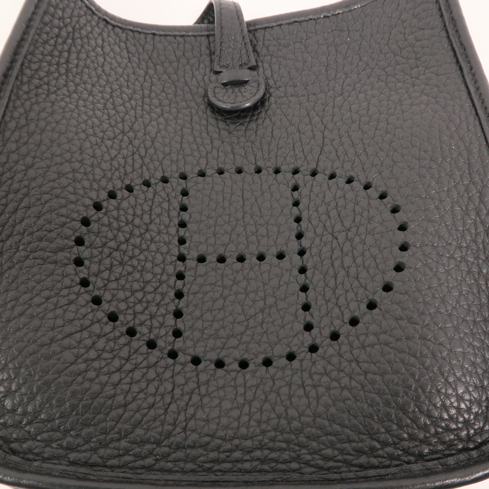HERMES Clemence皮革Evelyne TPM肩背袋Noir