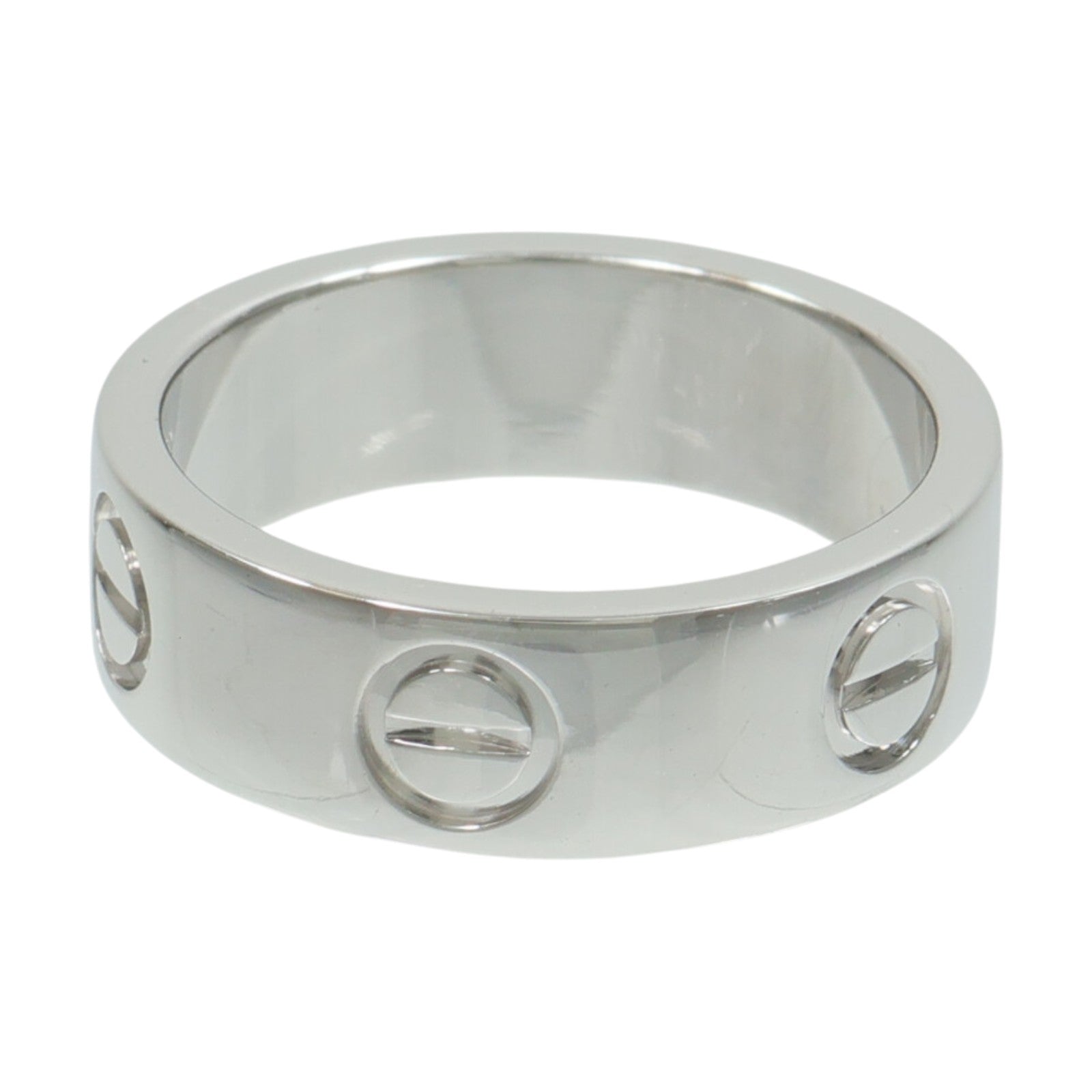 CARTIER 18K白金Love Ring戒指