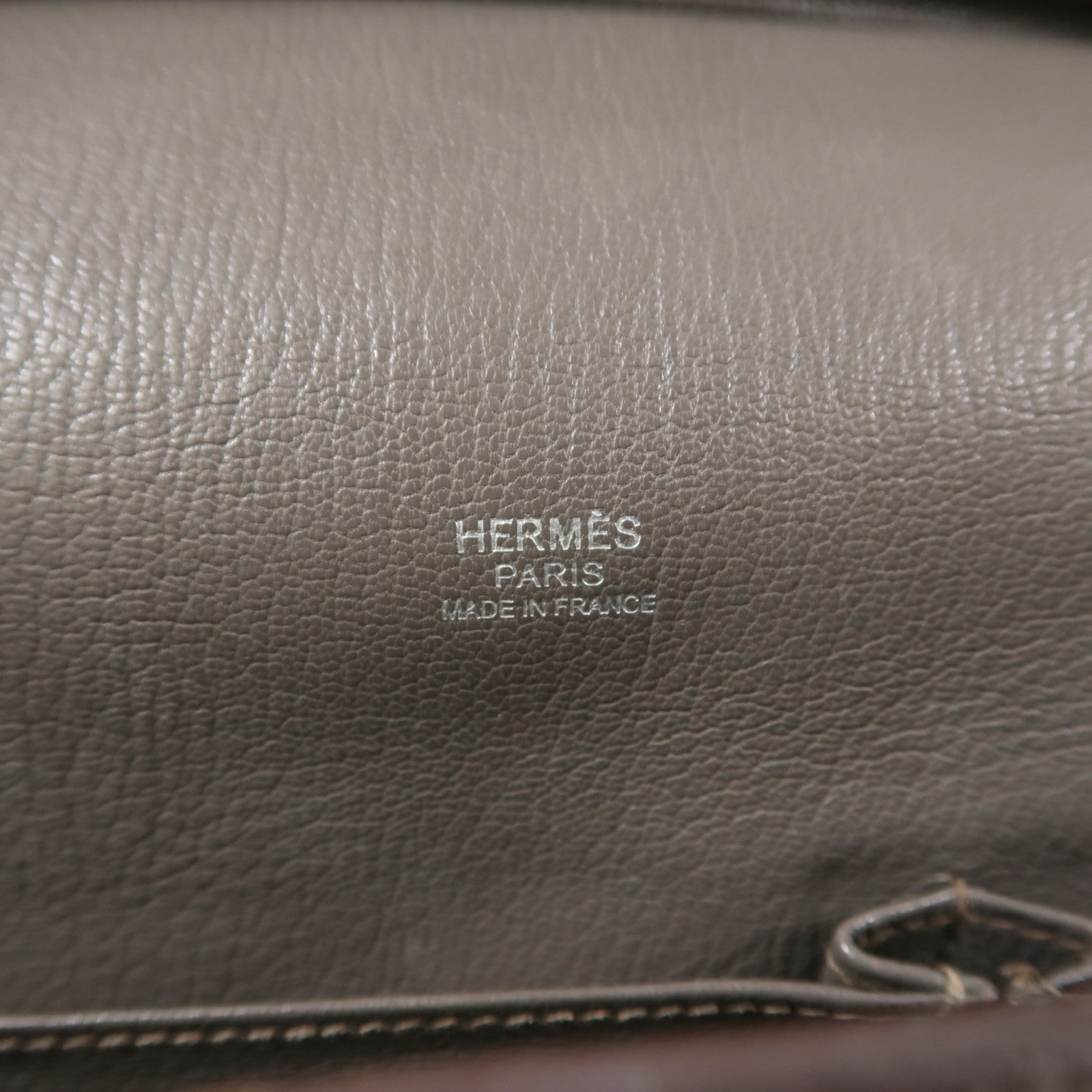 HERMES PHW Jypsiere 31 Shoulder Bag Taurillon Clemence Leather Stamp Q 8F Etain