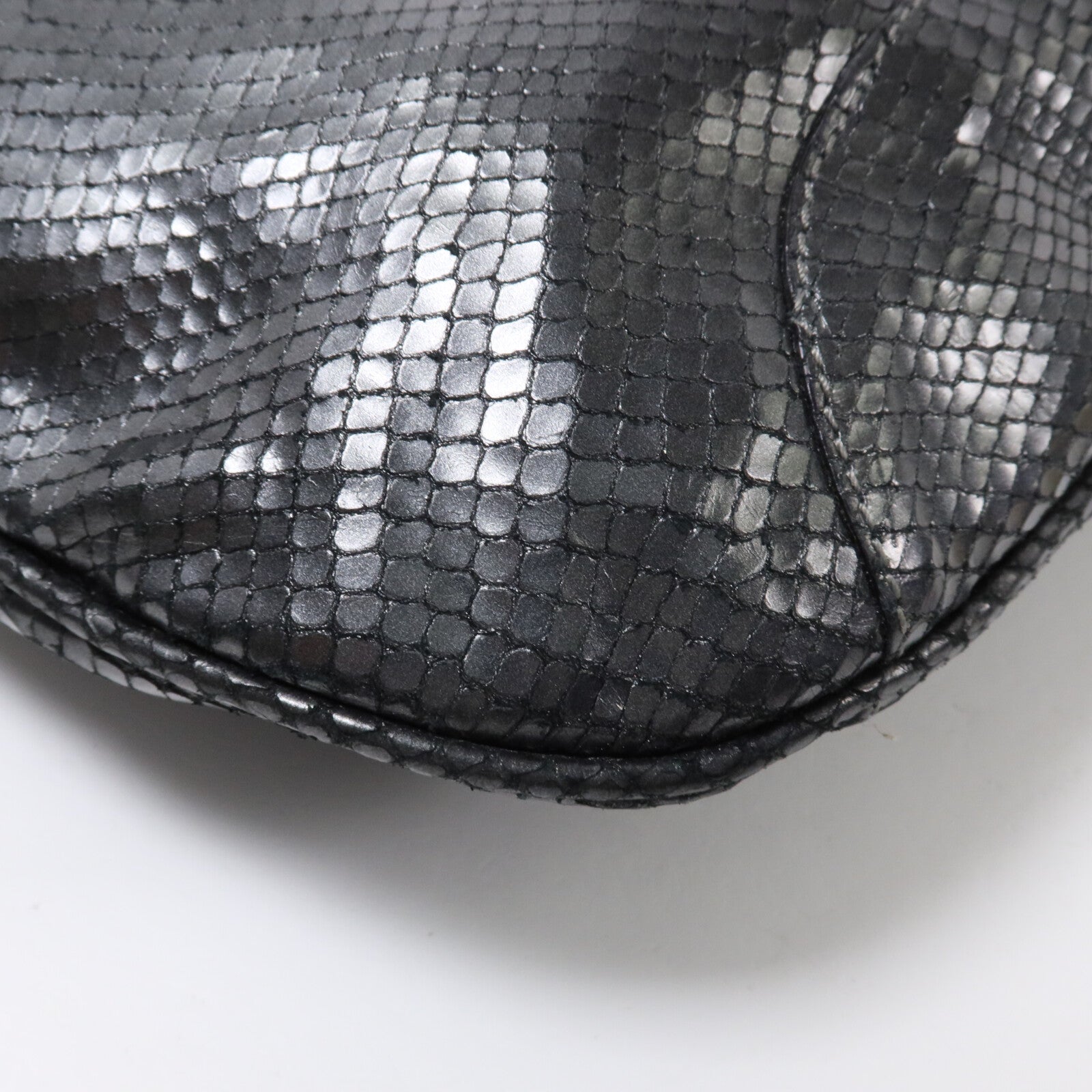 BURBERRY 蛇皮皮革Hobo Bag肩背袋