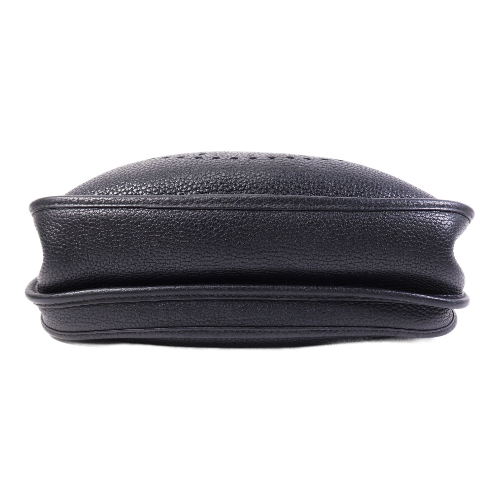 HERMES Clemence皮革Evelyne PM金扣肩背袋Noir