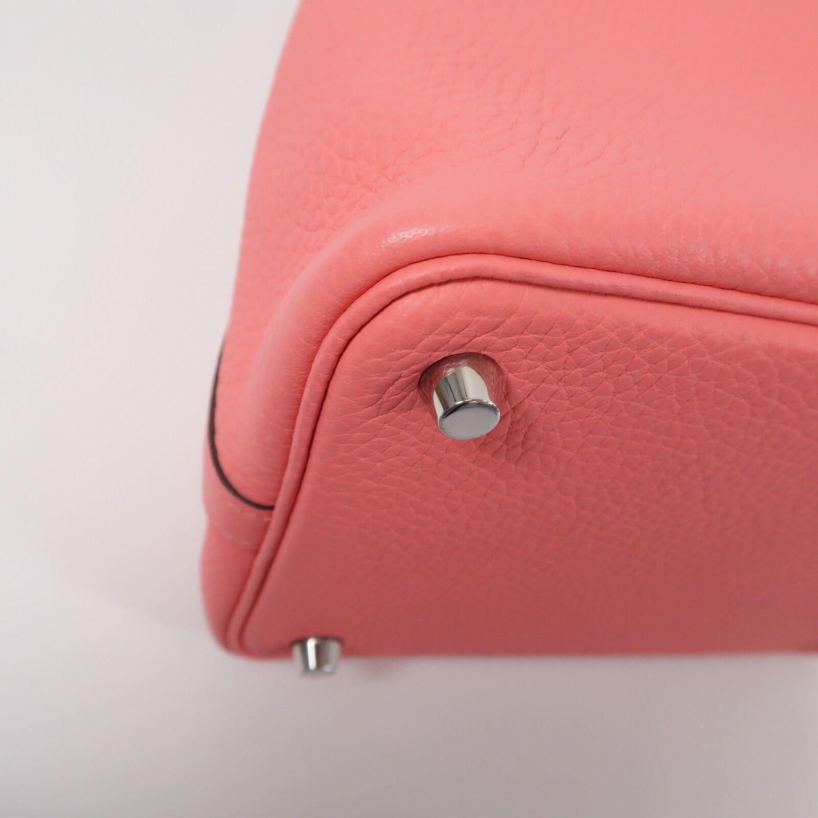 HERMES Clemence皮革Picotin PM手挽袋Rose Lipstick