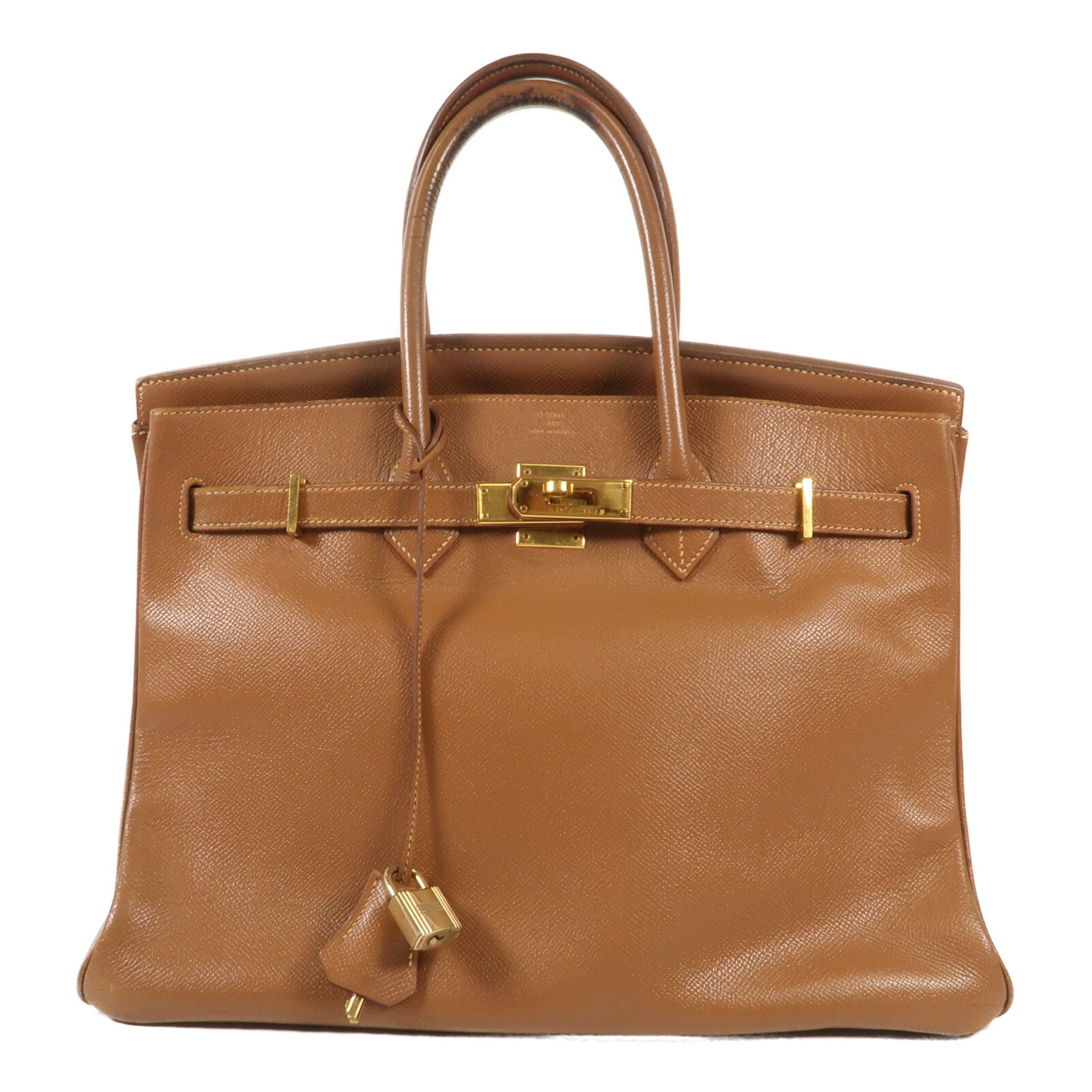 HERMES Epsom皮革Birkin 35金扣手挽袋Gold