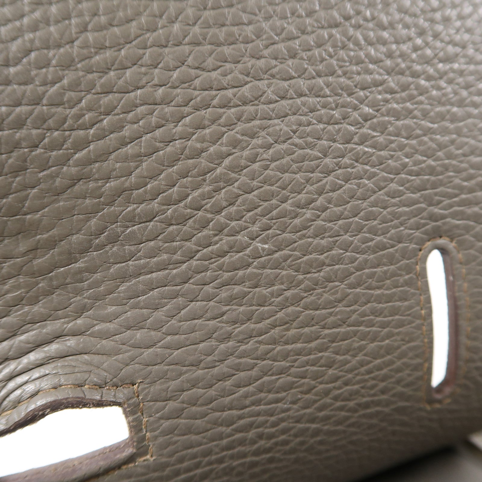 HERMES PHW Jypsiere 31 Shoulder Bag Taurillon Clemence Leather Stamp Q 8F Etain
