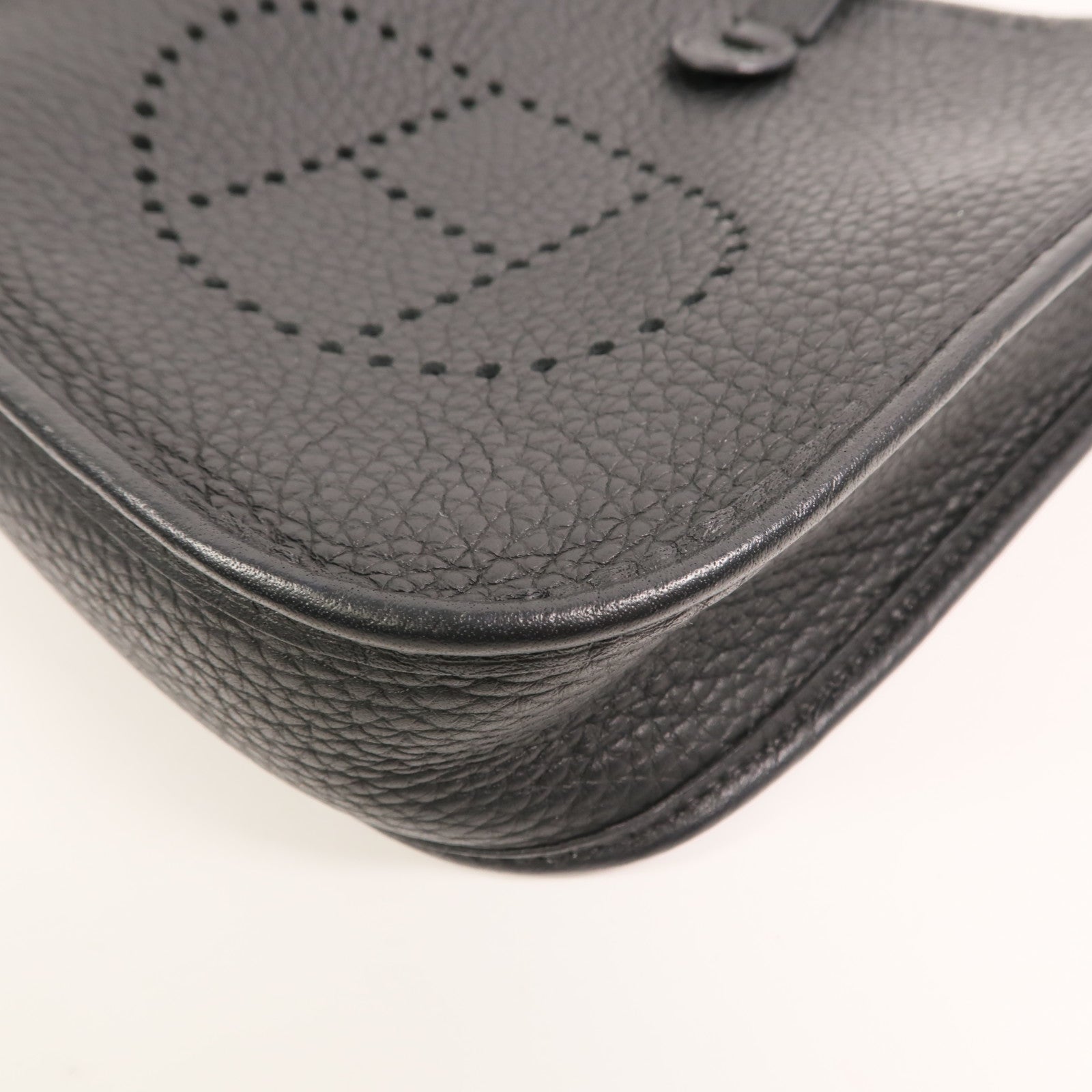 HERMES Clemence皮革Evelyne TPM肩背袋Noir