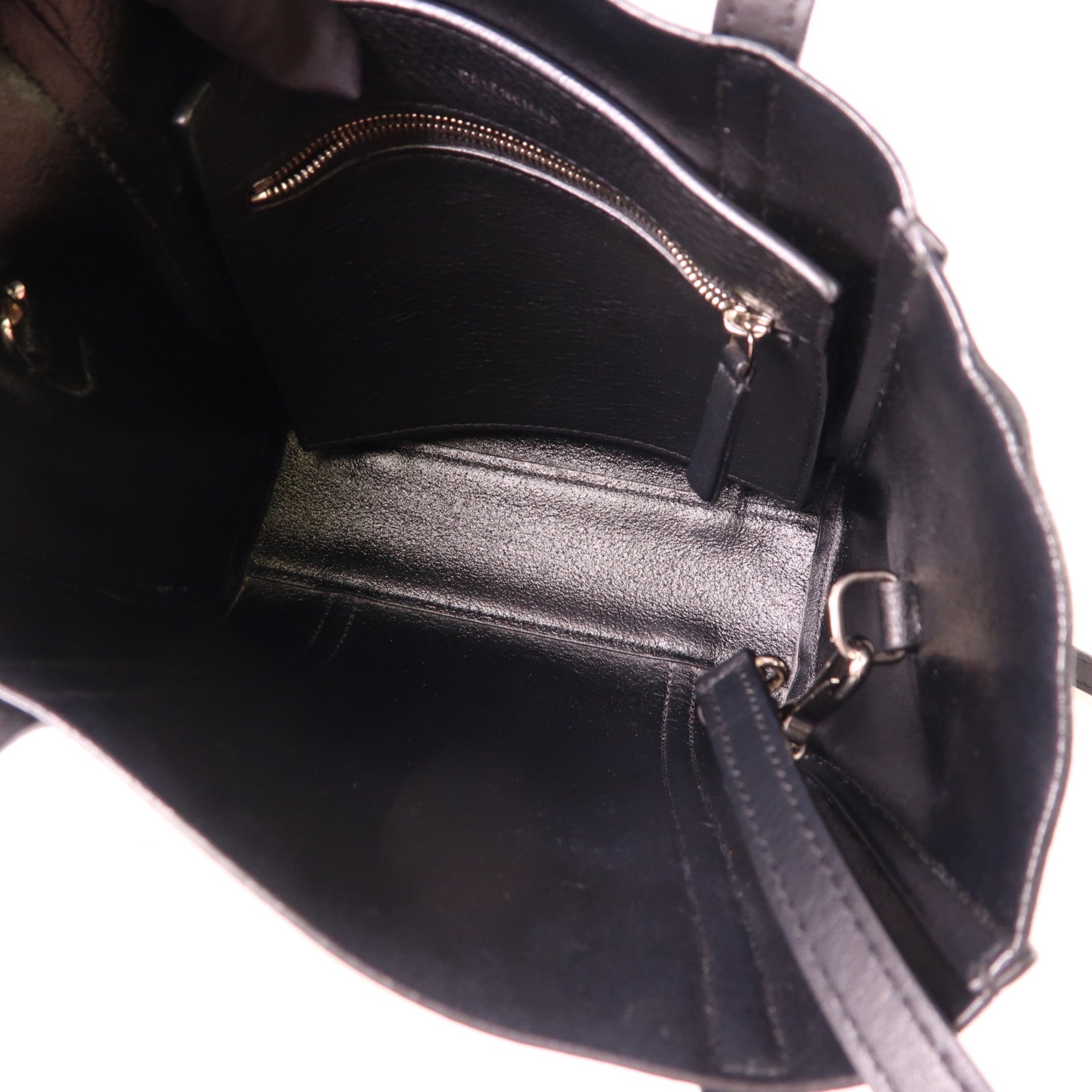 BALENCIAGA 2 Way Shoulder Bag 551815 Calfskin Leather Black