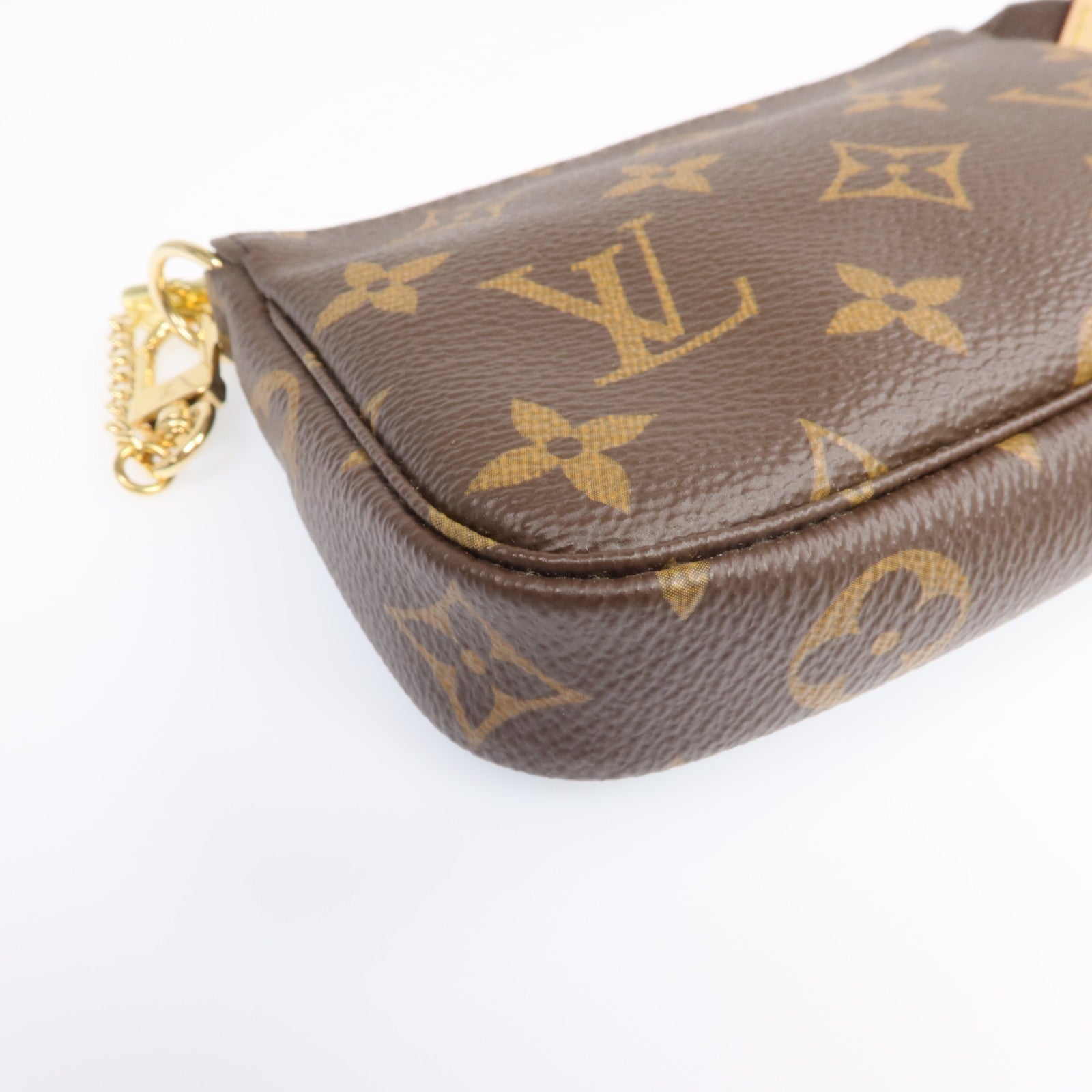 LOUIS VUITTON Monogram Mini Pochette Accessoires金扣手挽袋