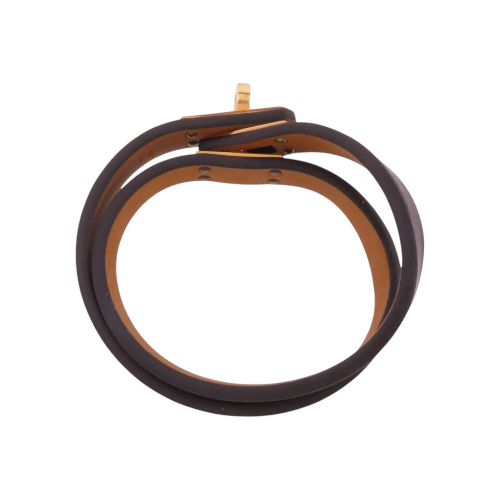 HERMES Swift皮革Kelly Double Tour Bracelet金扣手鐲