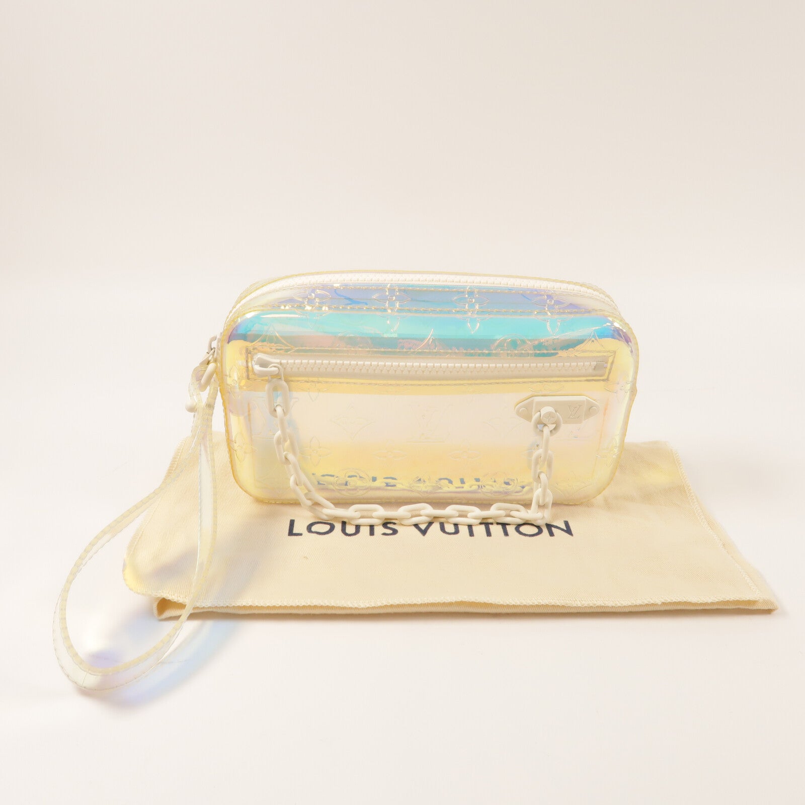 LOUIS VUITTON Monogram Prism Pochette Volga手拿包