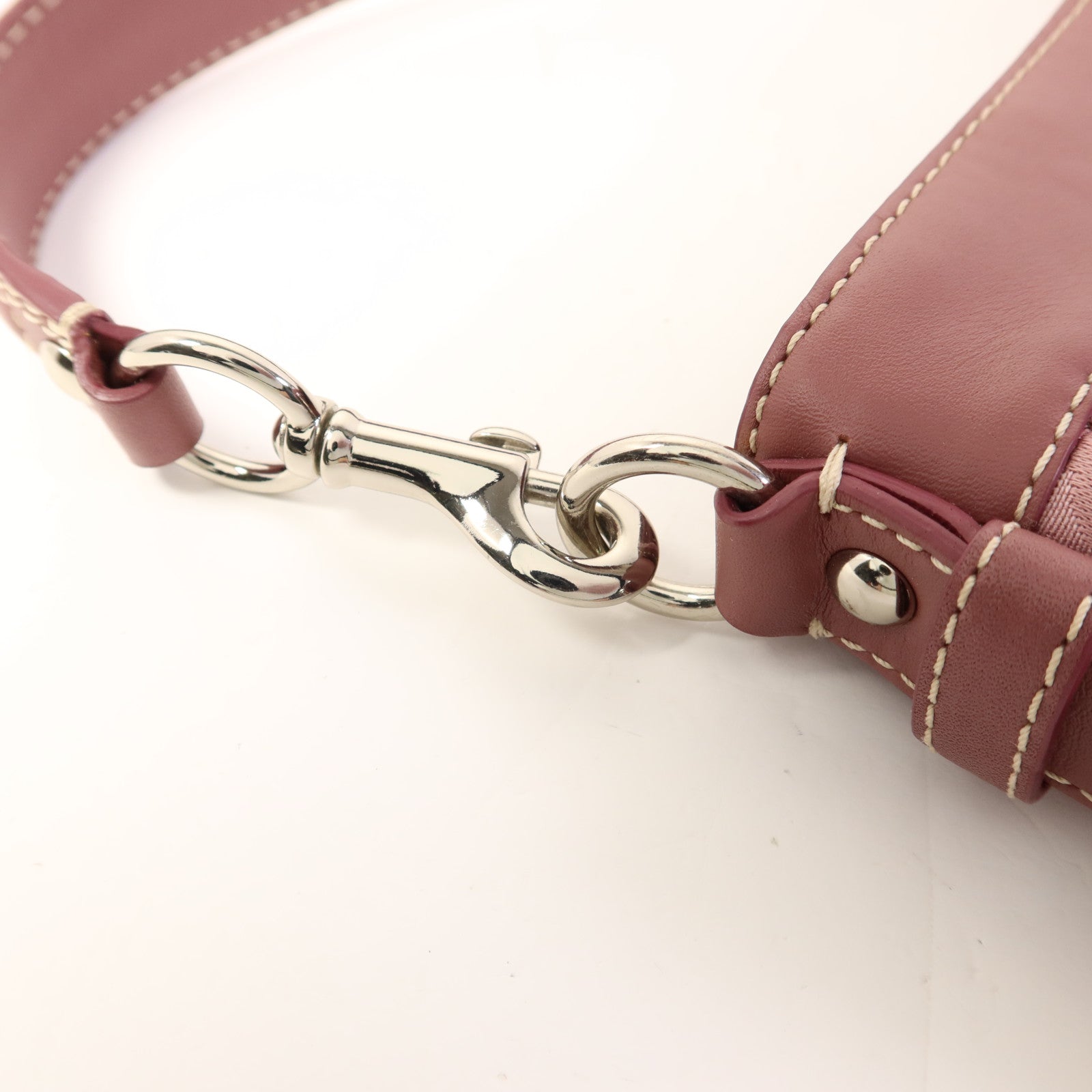 COACH 布料Zoe Handbag銀扣手挽袋