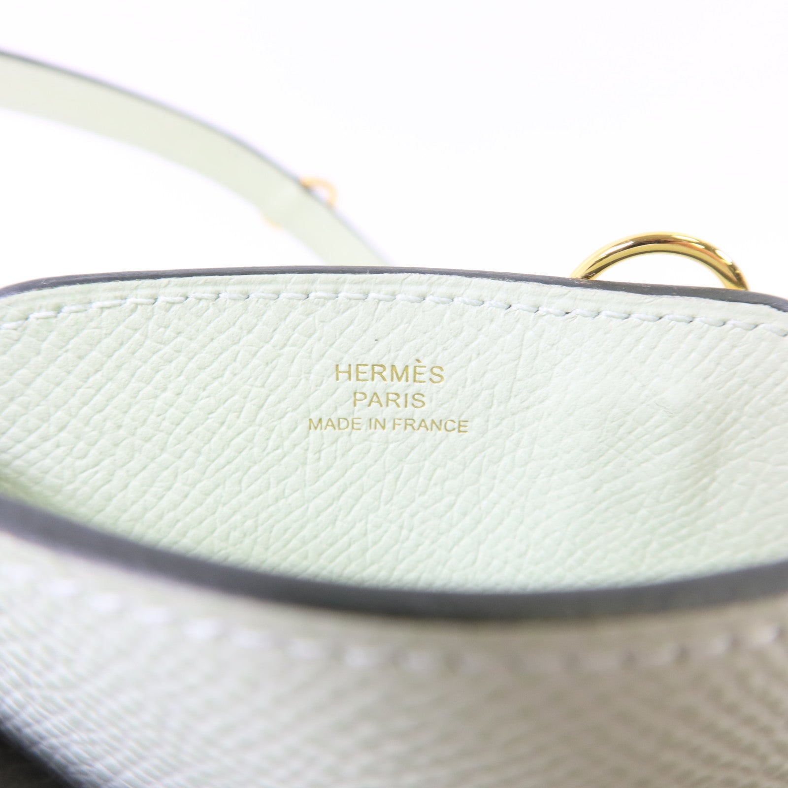 HERMES Epsom皮革Hermesway金扣肩背袋Vert Fizz/Rubis/Vert Comics