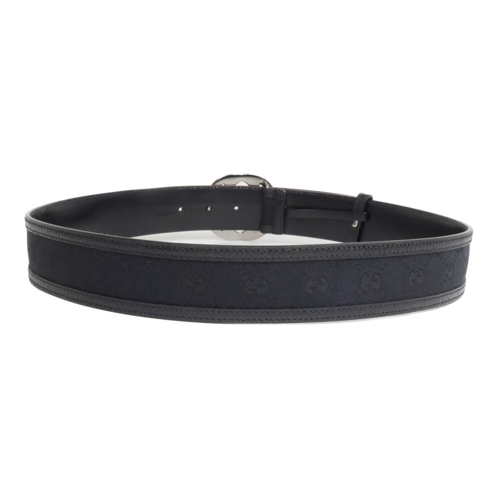 GUCCI 帆布/皮革Interlocking GG Belt腰帶