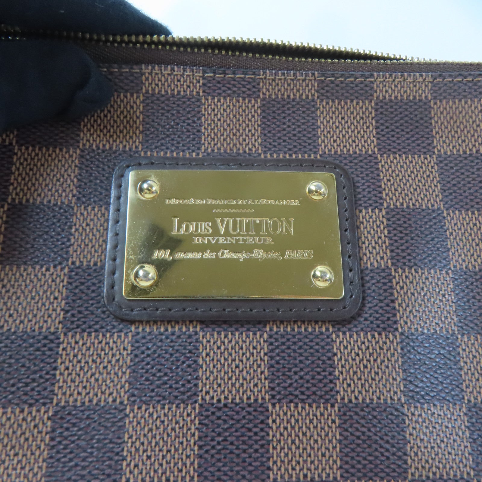 LOUIS VUITTON 【激減優惠】Damier Eva金扣手挽肩背兩用袋啡色
