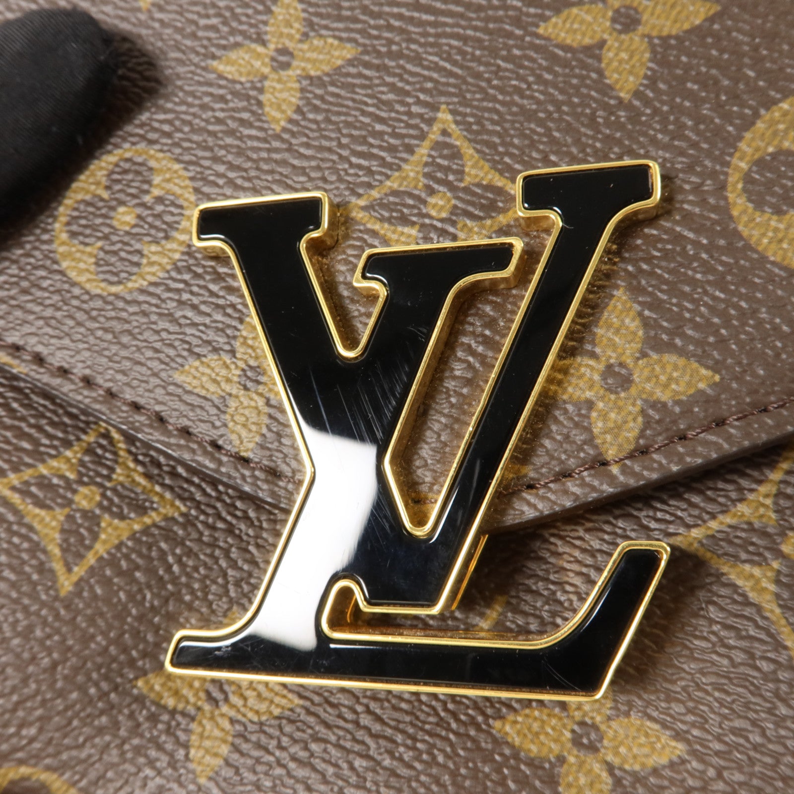 LOUIS VUITTON Monogram Passy金扣肩背袋棕色
