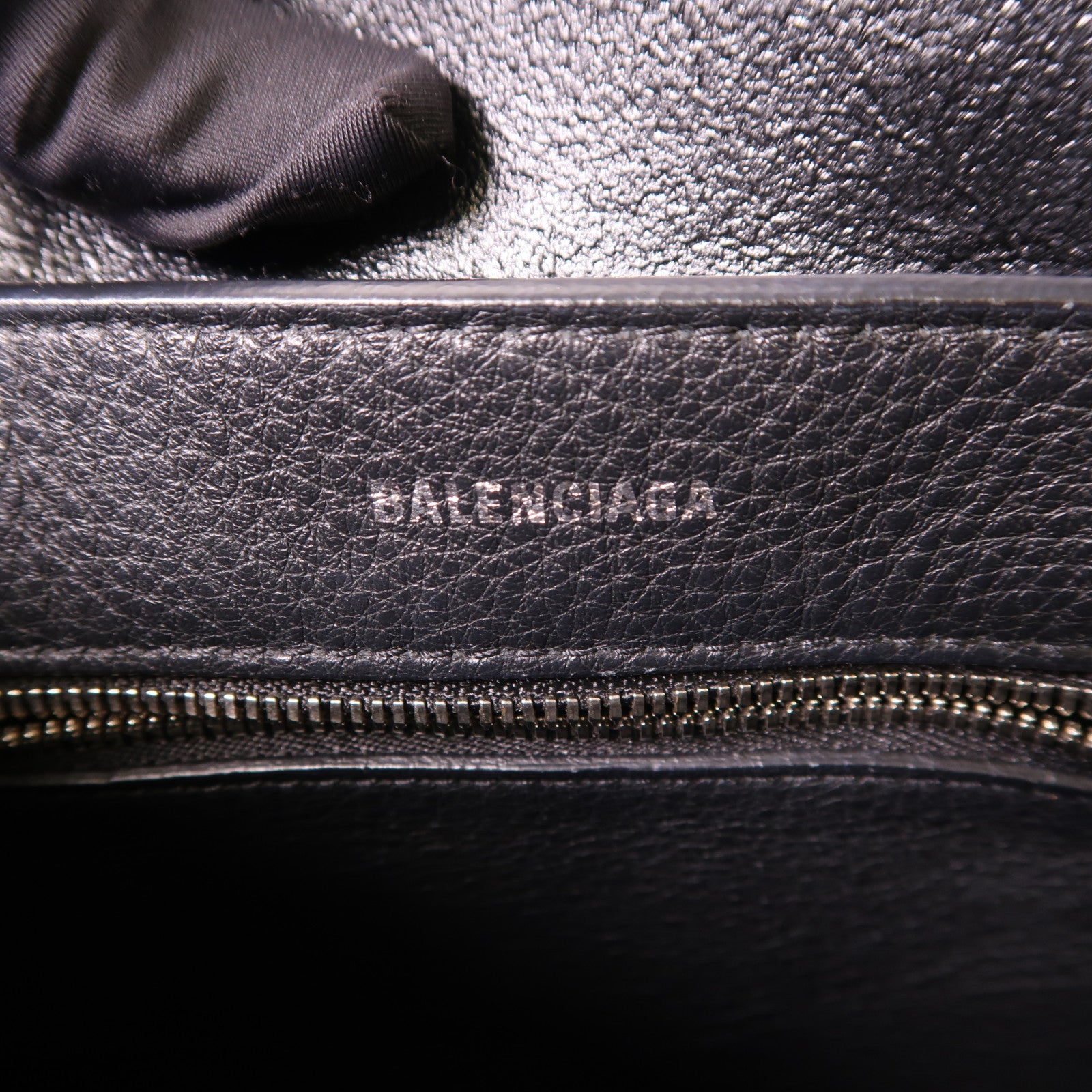 BALENCIAGA 2 Way Shoulder Bag 551815 Calfskin Leather Black