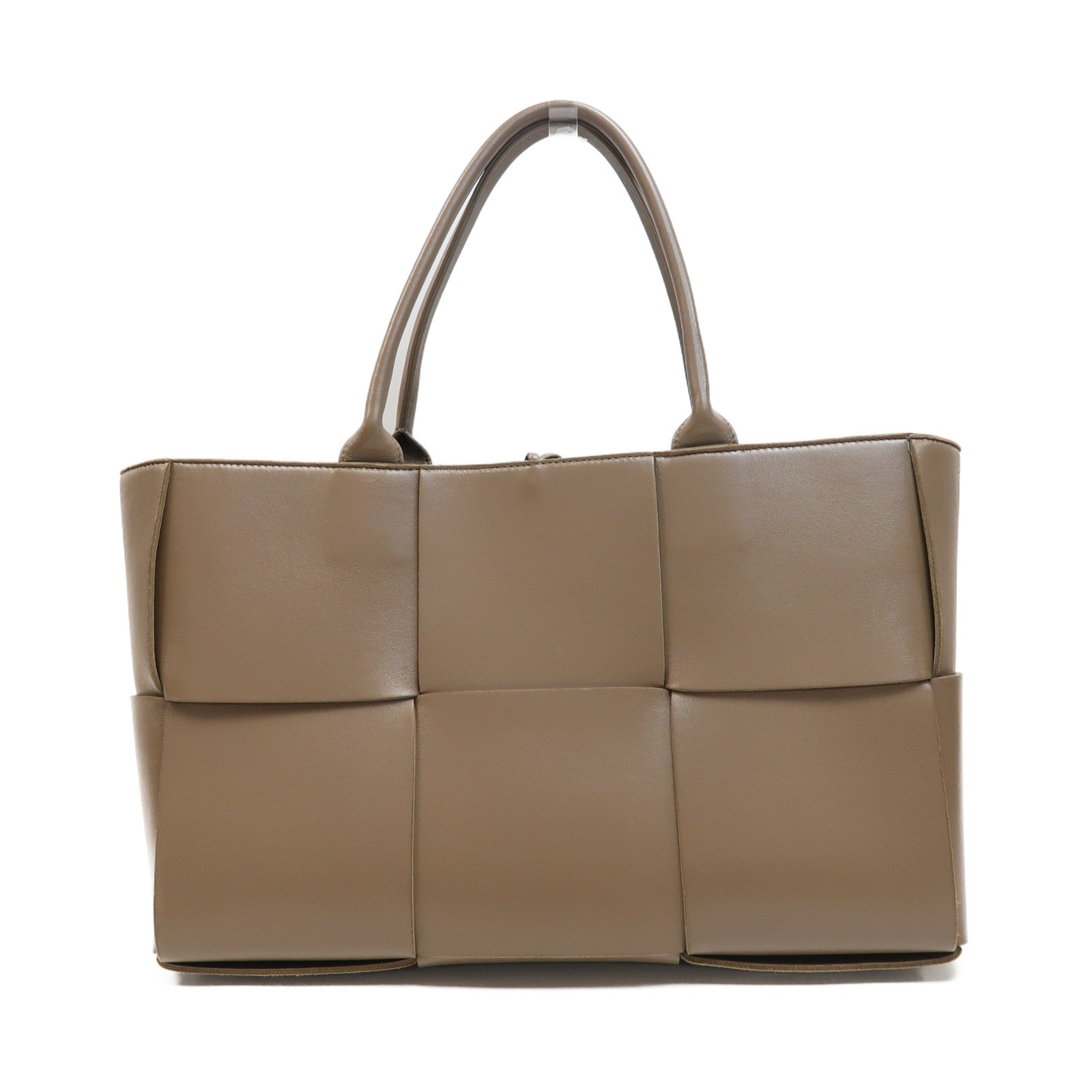 BOTTEGA VENETA 羊皮皮革Medium Arco Tote Bag金扣手挽袋啡色