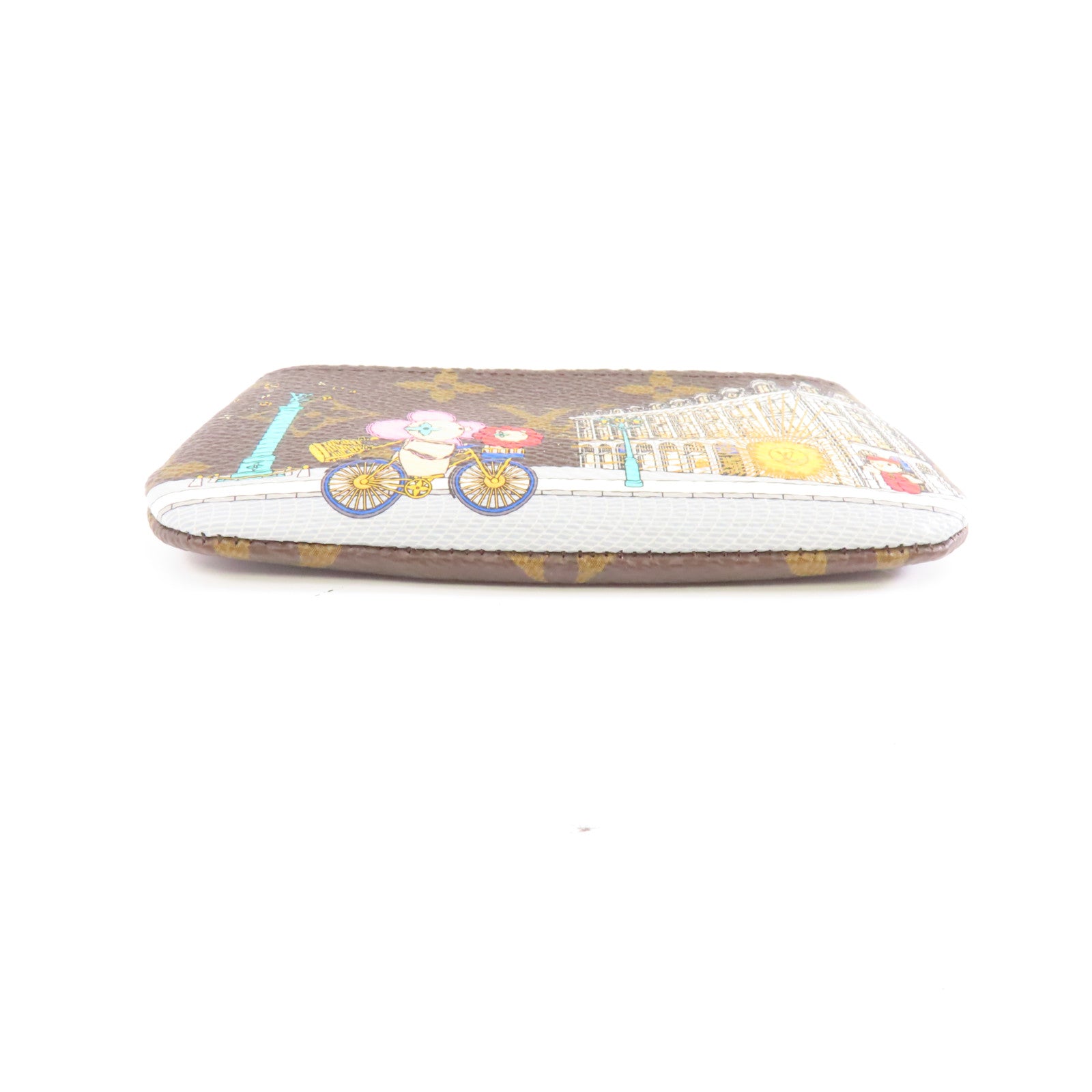 LOUIS VUITTON Monogram Key Pouch金扣鎖匙包啡色