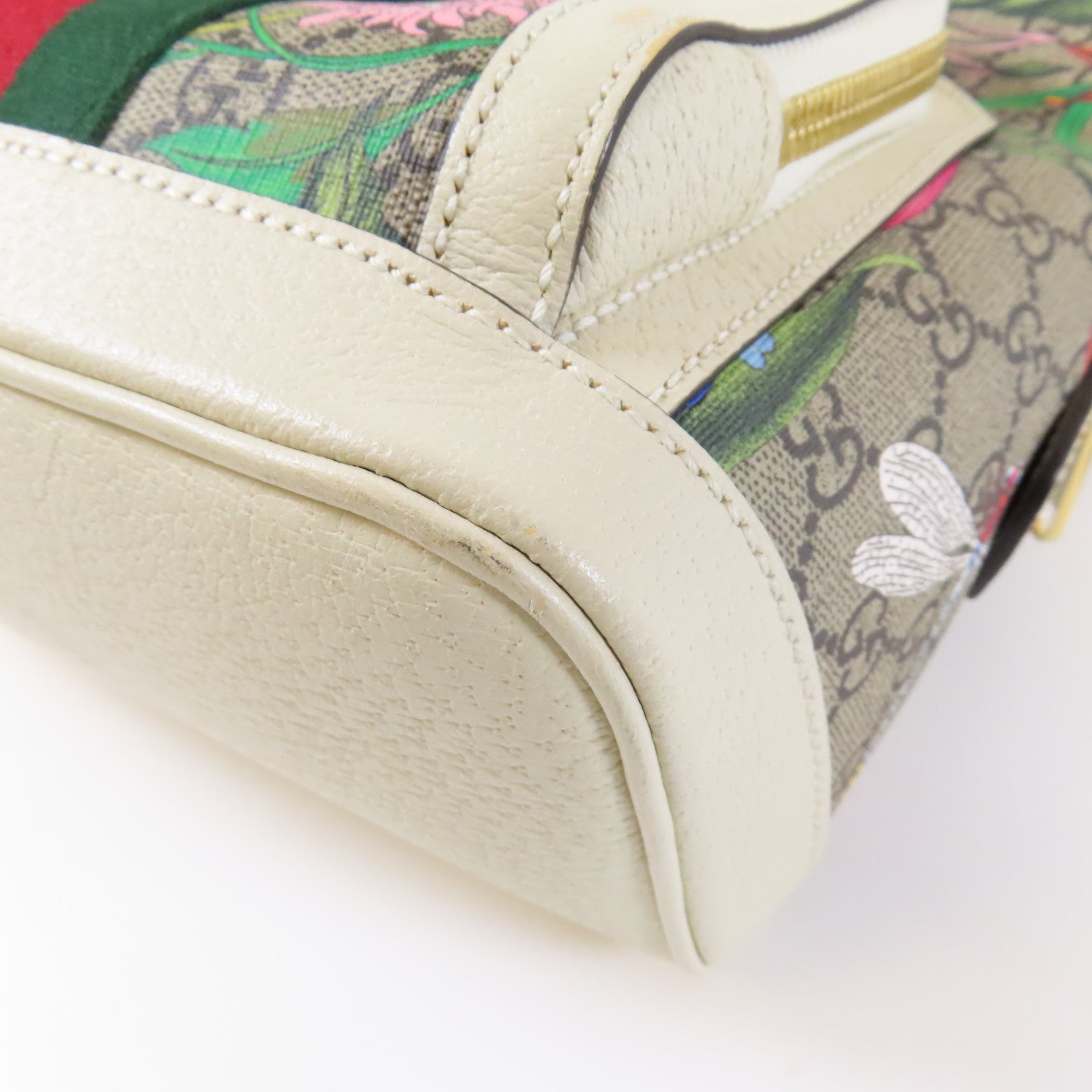 GUCCI 塗層帆布Ophidia GG Small Backpack金扣背包米色/啡色