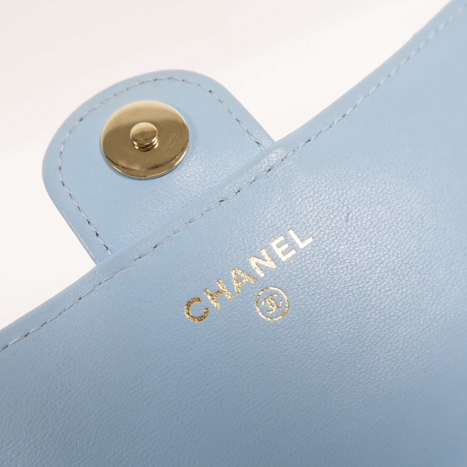 CHANEL 羊皮皮革Mini Flap手挽肩背兩用袋