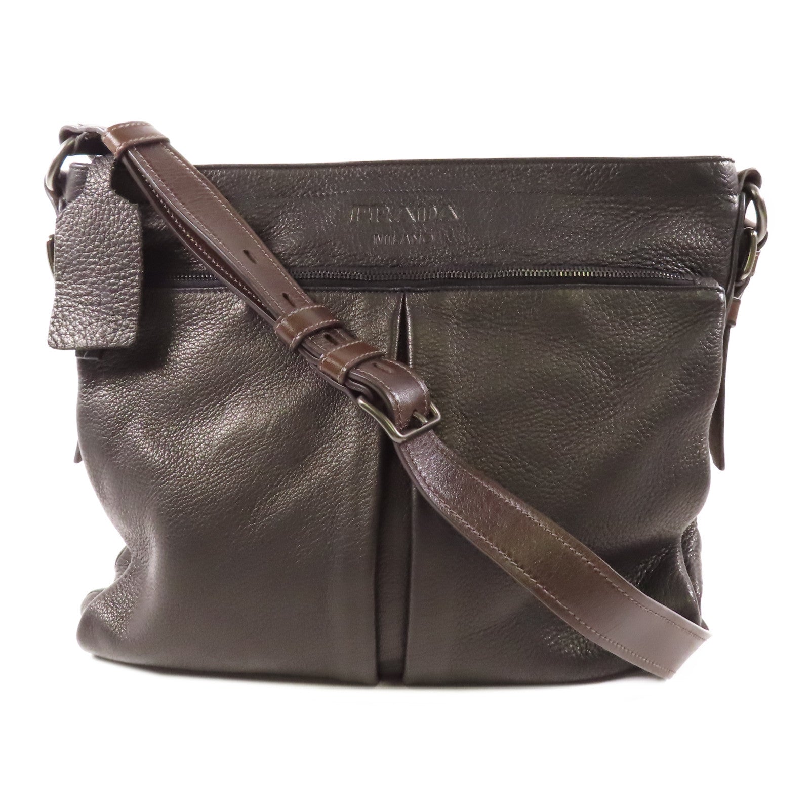 PRADA 鹿皮皮革Shoulder Bag肩背袋