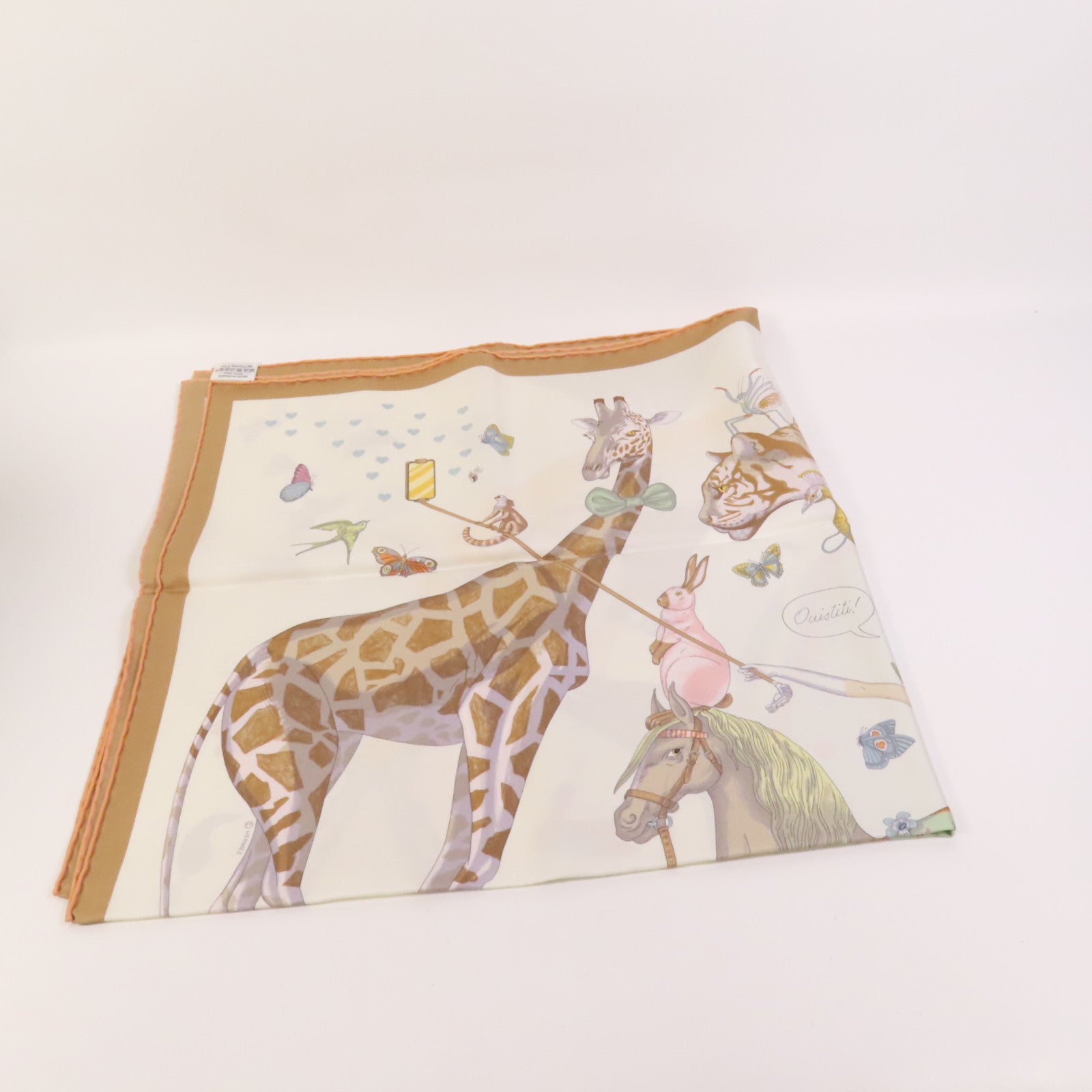 HERMES 絲質90x90絲巾