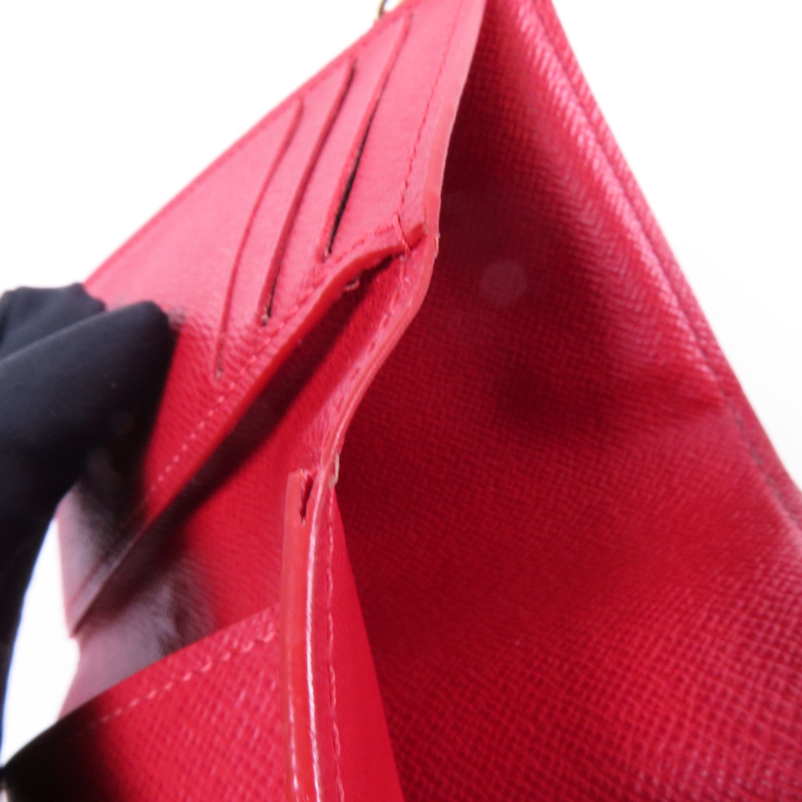 LOUIS VUITTON Damier Victorine Wallet金扣銀包