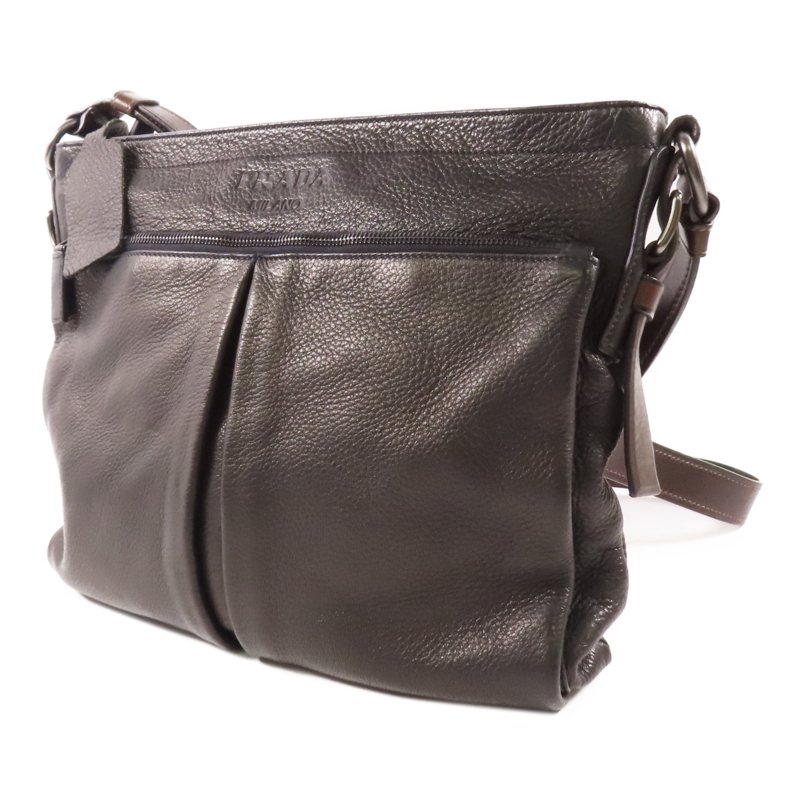 PRADA 鹿皮皮革Shoulder Bag肩背袋