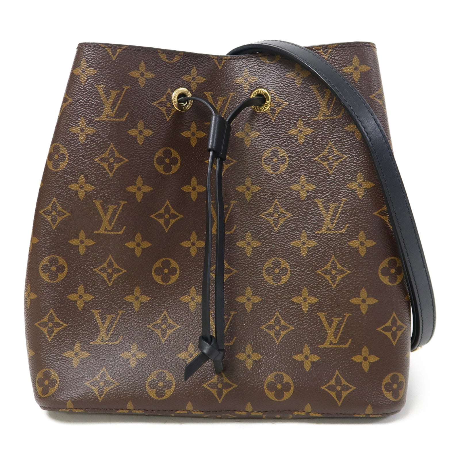 LOUIS VUITTON Monogram Neo Noe MM金扣肩背袋啡色