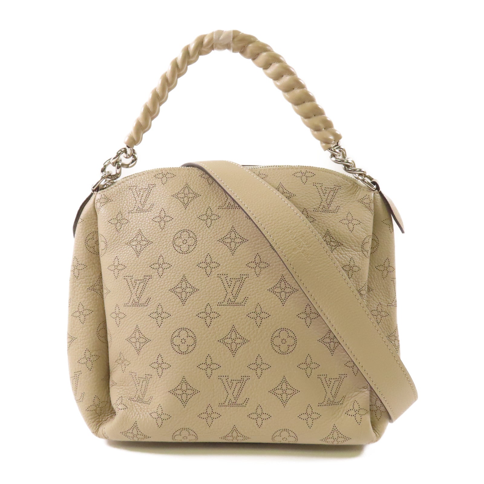 LOUIS VUITTON Mahina Babylon Chain BB銀扣手挽肩背兩用袋