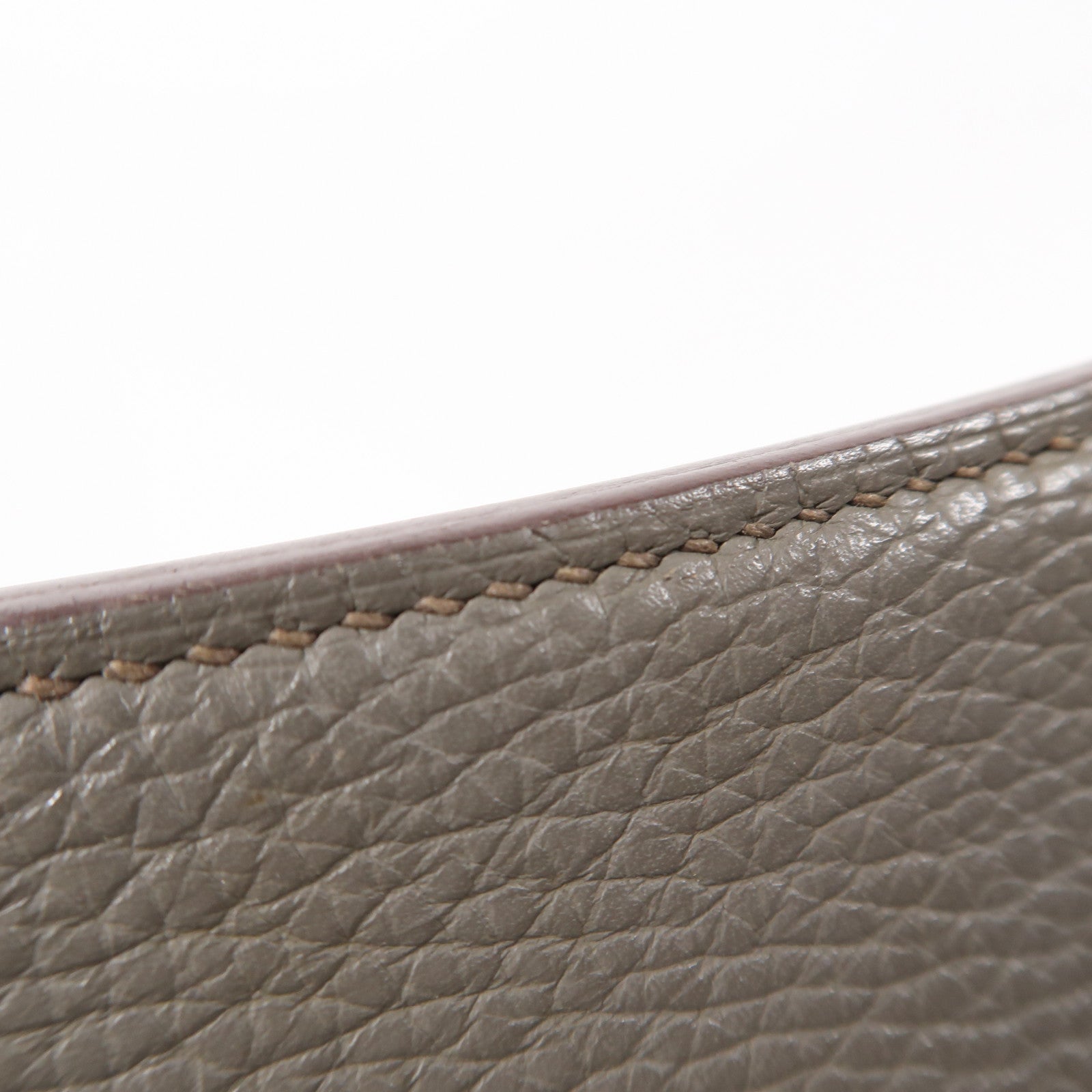 HERMES PHW Jypsiere 31 Shoulder Bag Taurillon Clemence Leather Stamp Q 8F Etain