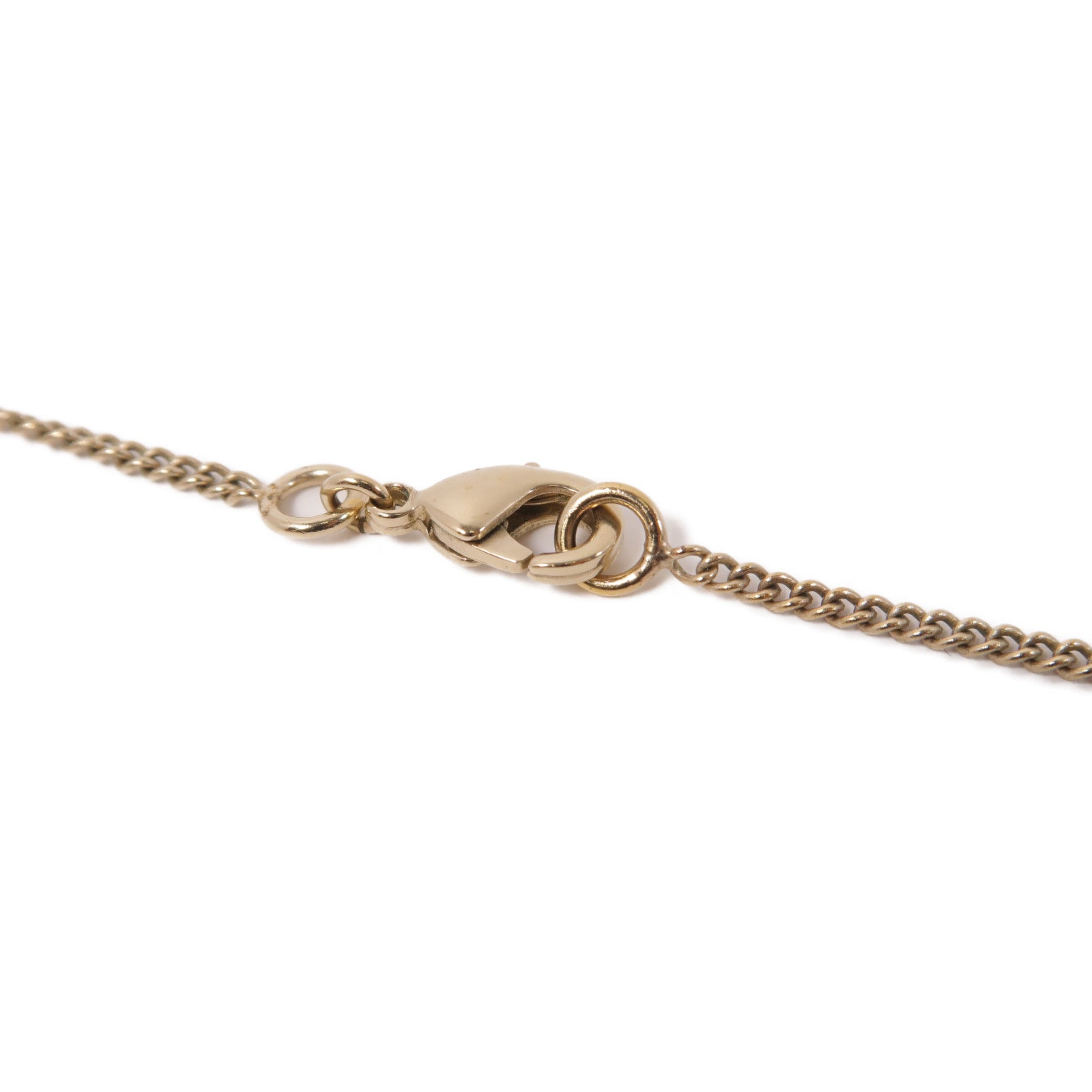 CHANEL PVC/金屬Necklace項鍊白色/金色
