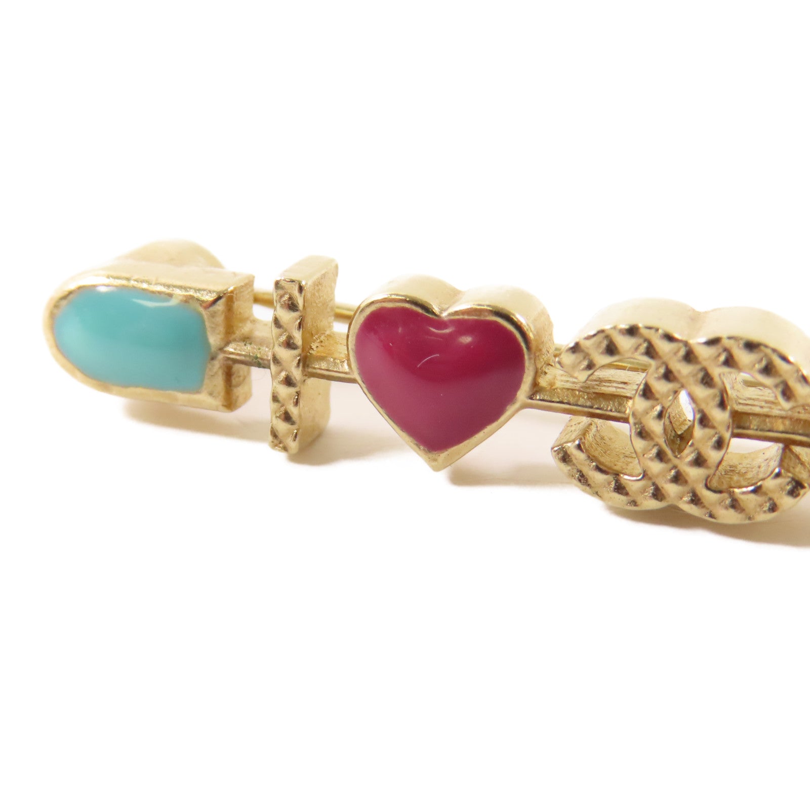 CHANEL 金屬/PVC Brooch Pin胸針