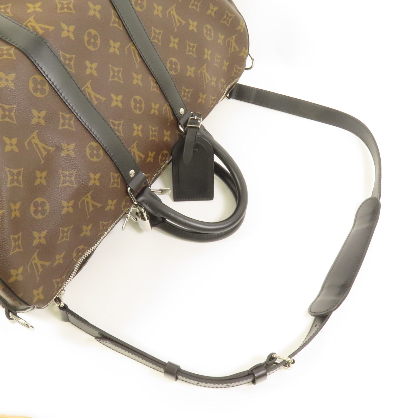 LOUIS VUITTON Monogram Macassar Keepall Bandouliere 45手挽肩背兩用袋