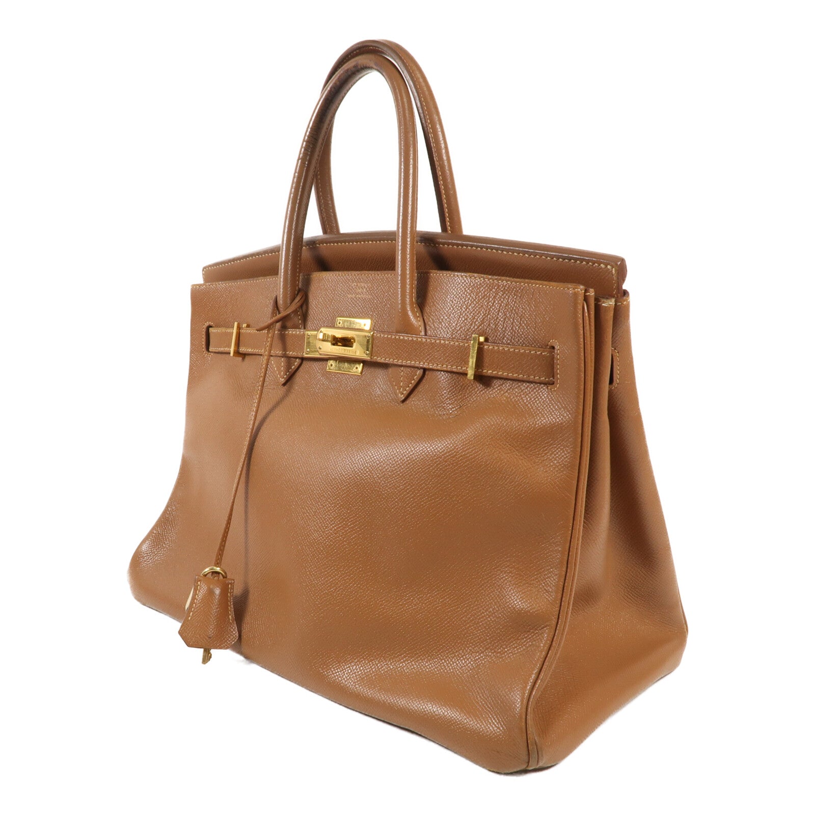 HERMES Epsom皮革Birkin 35金扣手挽袋Gold