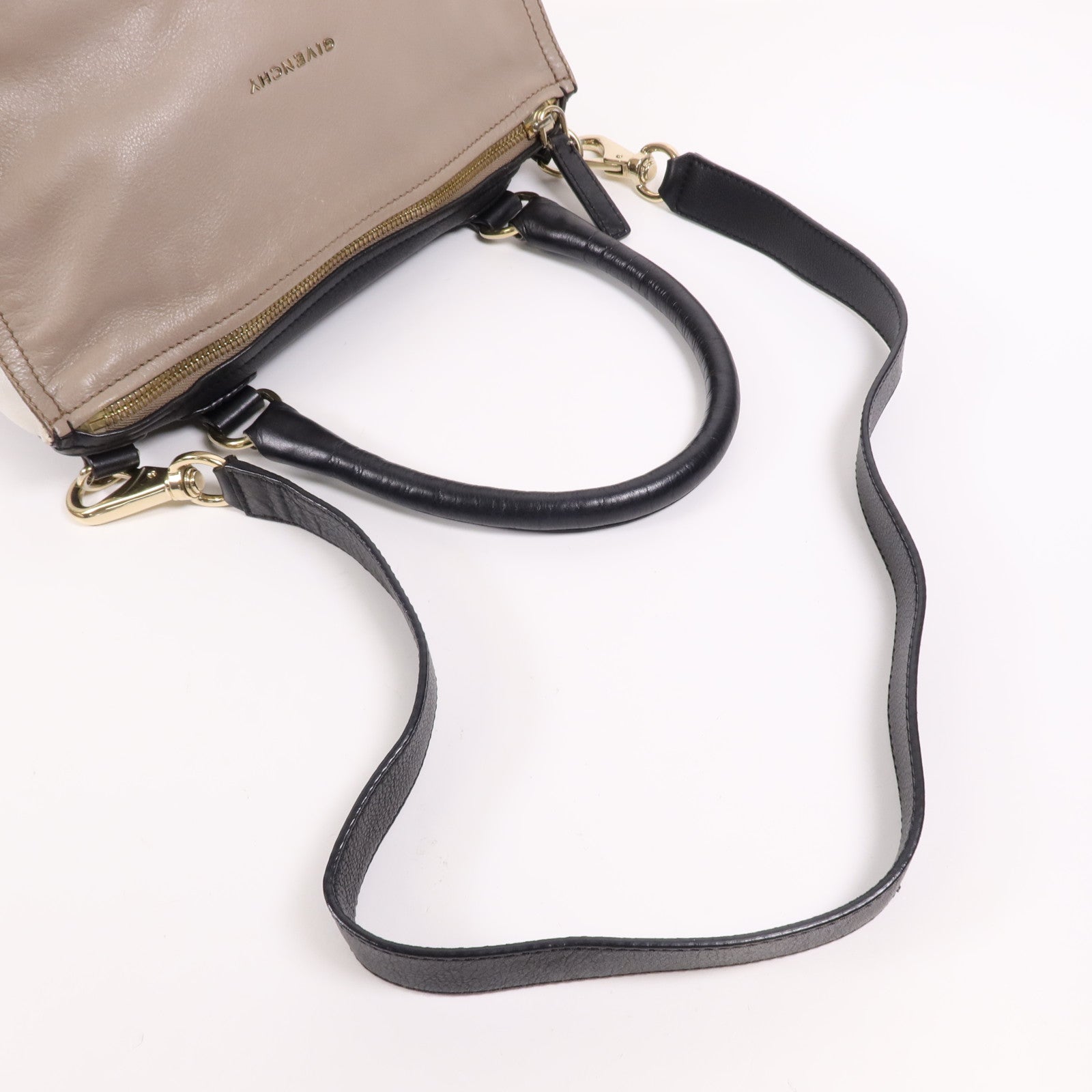 GIVENCHY 牛皮皮革Pandora金扣手挽肩背兩用袋