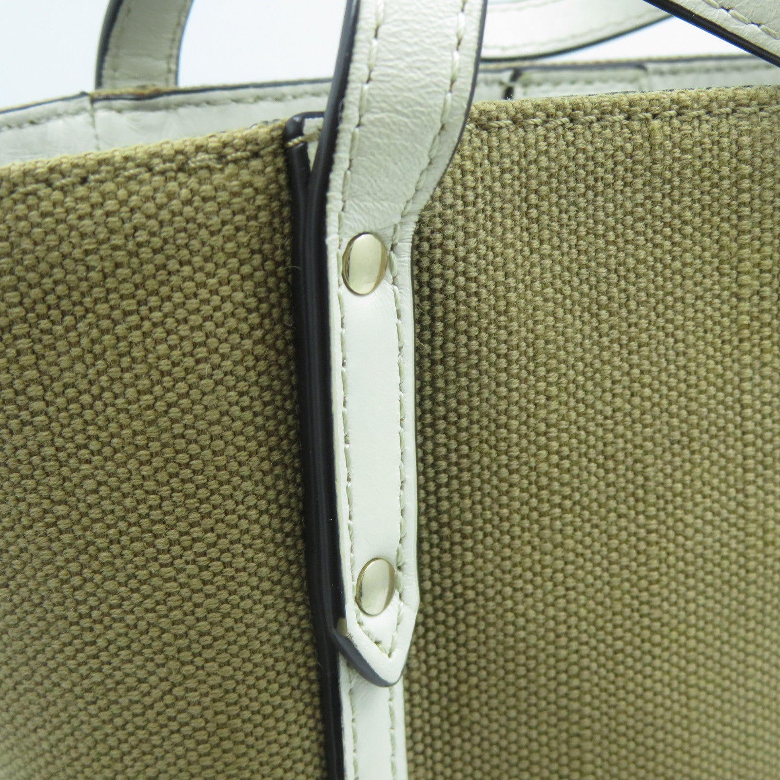 BURBERRY 帆布Hand Bag金扣手挽袋啡色