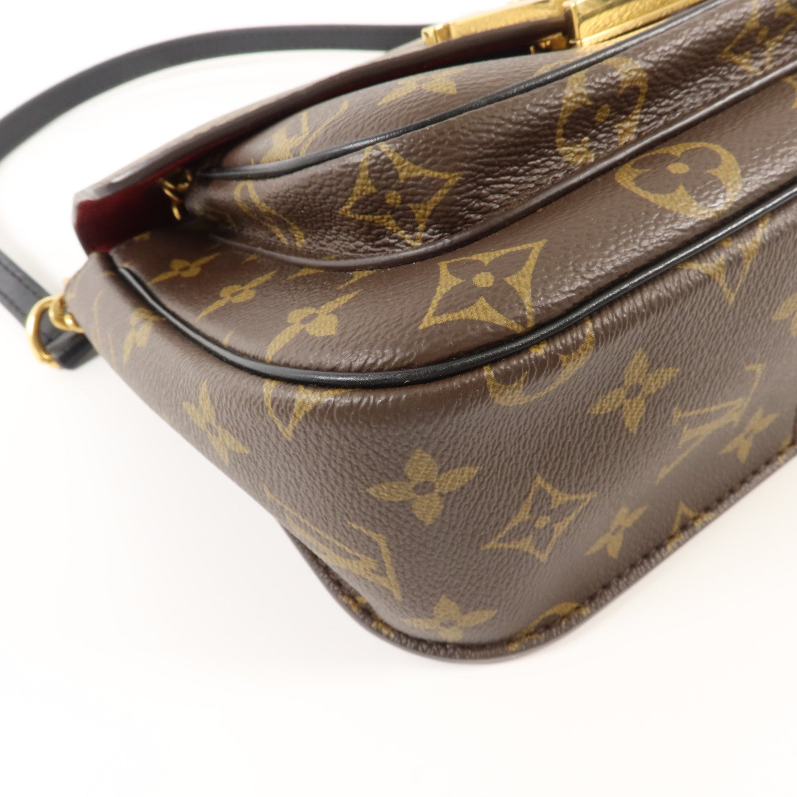 LOUIS VUITTON Monogram Passy金扣肩背袋棕色