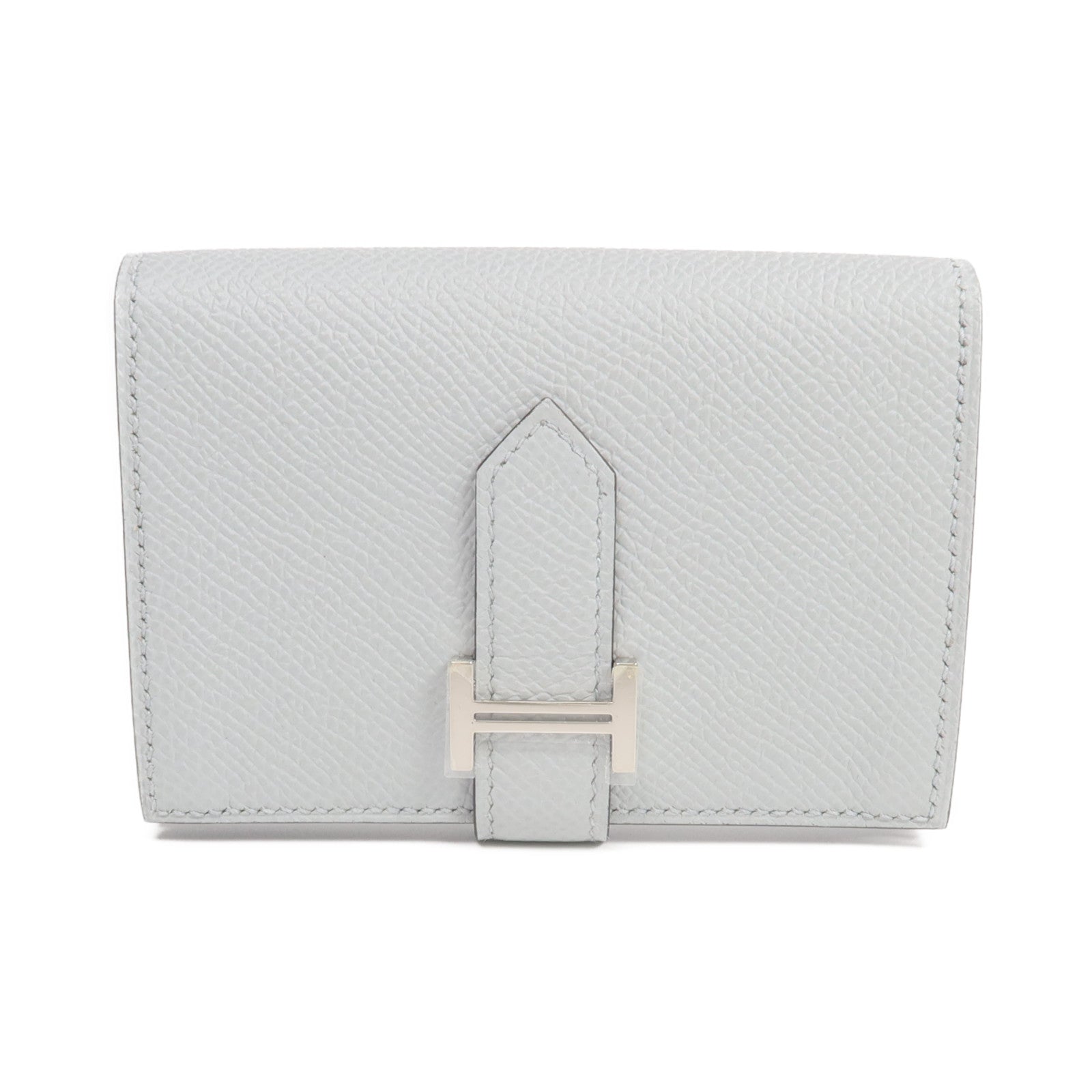 HERMES 【激減優惠】Epsom皮革Bearn Card Case銀扣卡片套
