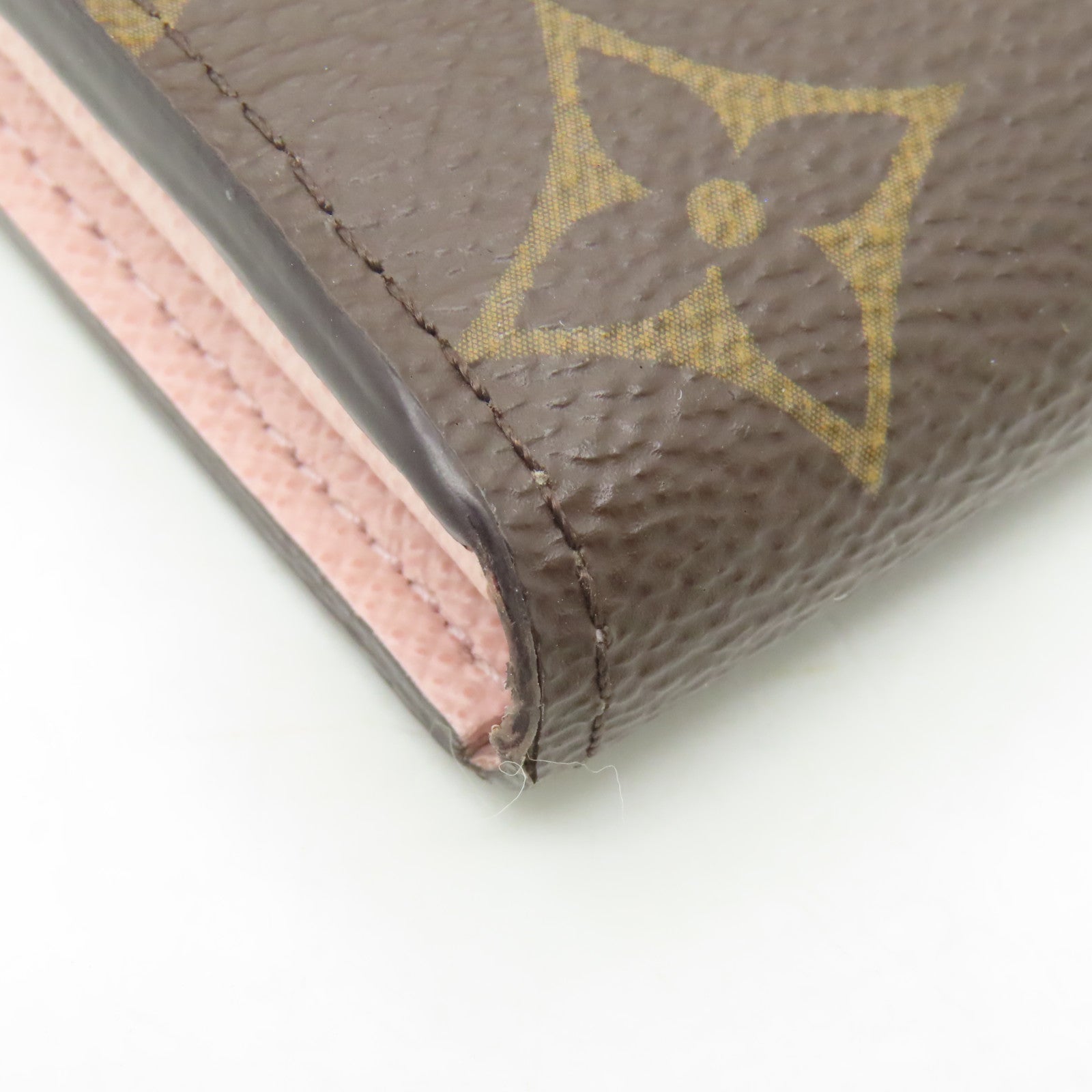 LOUIS VUITTON 【激減優惠】Monogram Sarah Wallet金扣長錢包啡色/粉紅色