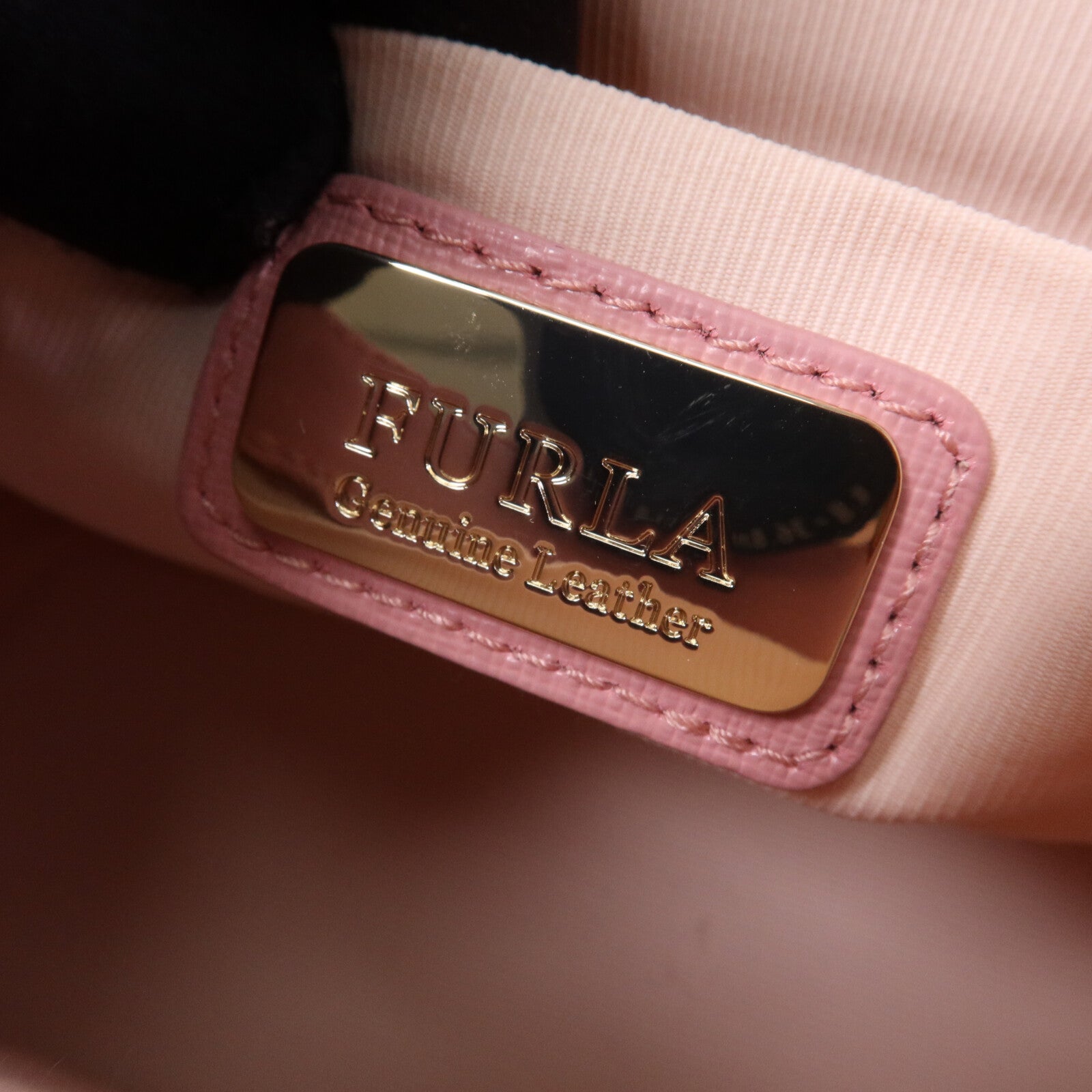 Furla 牛皮皮革Chain Shoulder Bag金扣鏈帶手挽肩背兩用袋