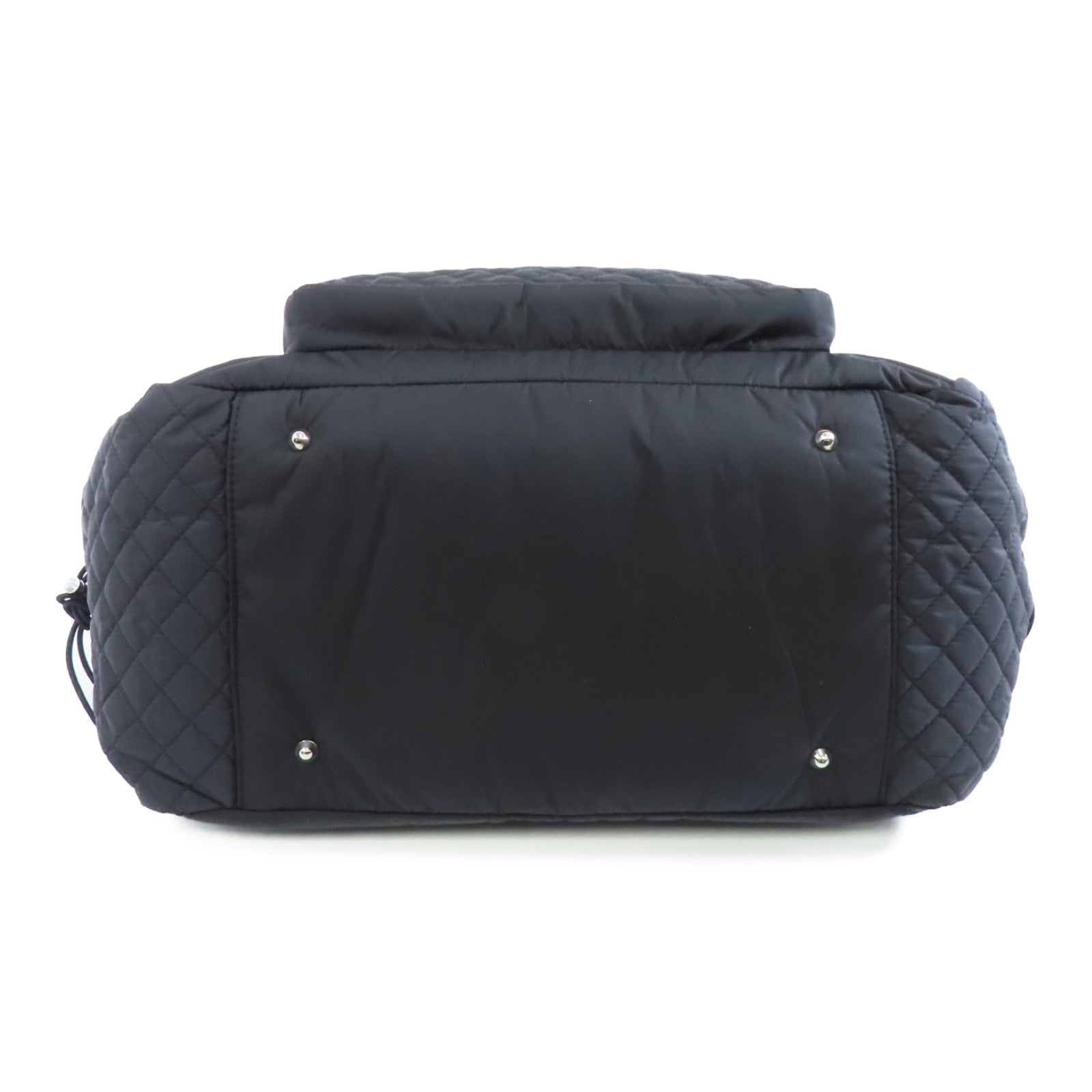 MONCLER 尼龍Shoulder Bag銀扣肩背袋黑色