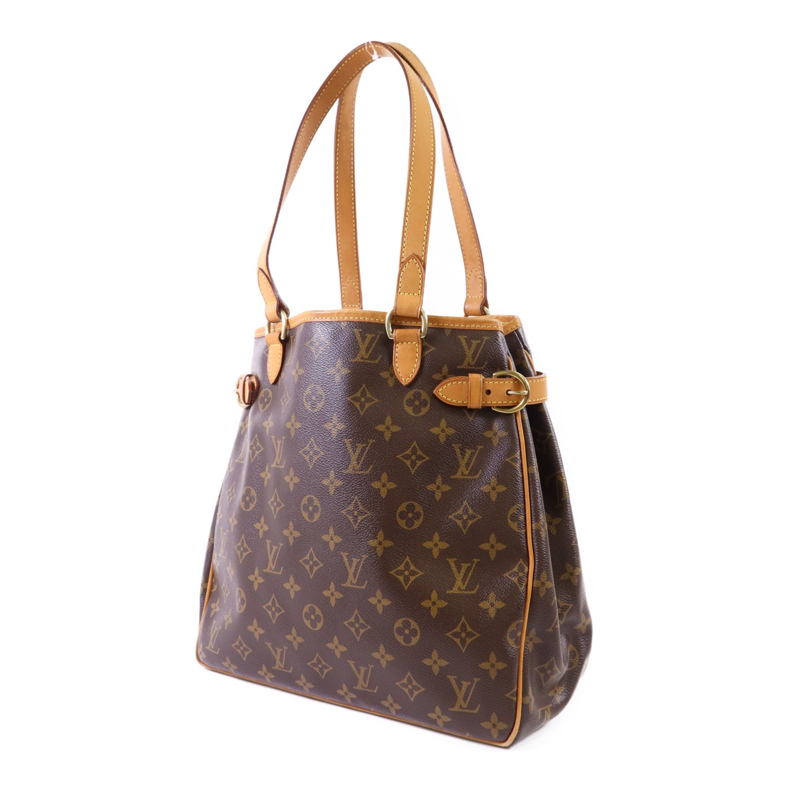 LOUIS VUITTON 【激減優惠】Monogram Batignolles金扣手挽袋棕色