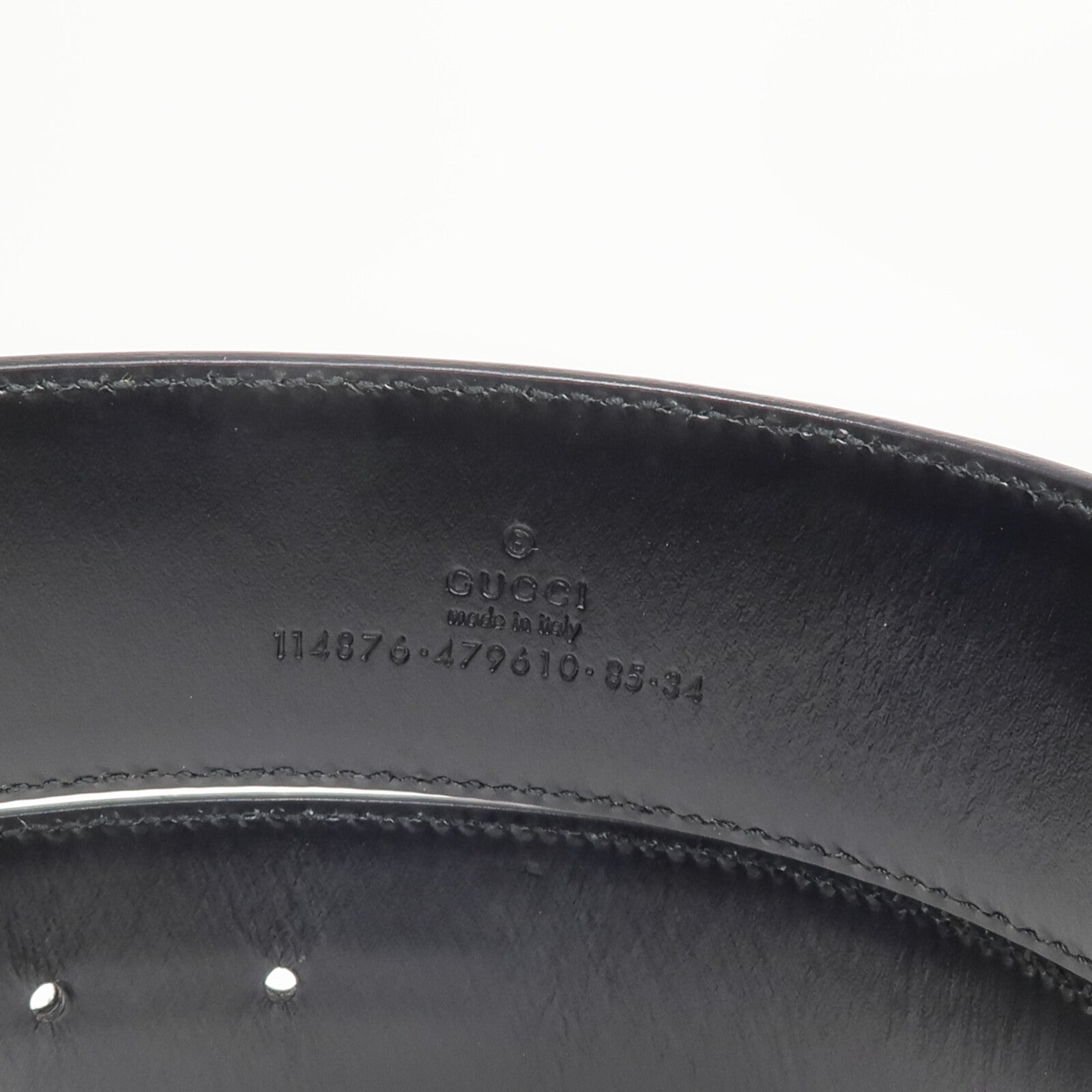GUCCI 帆布/皮革Interlocking GG Belt腰帶
