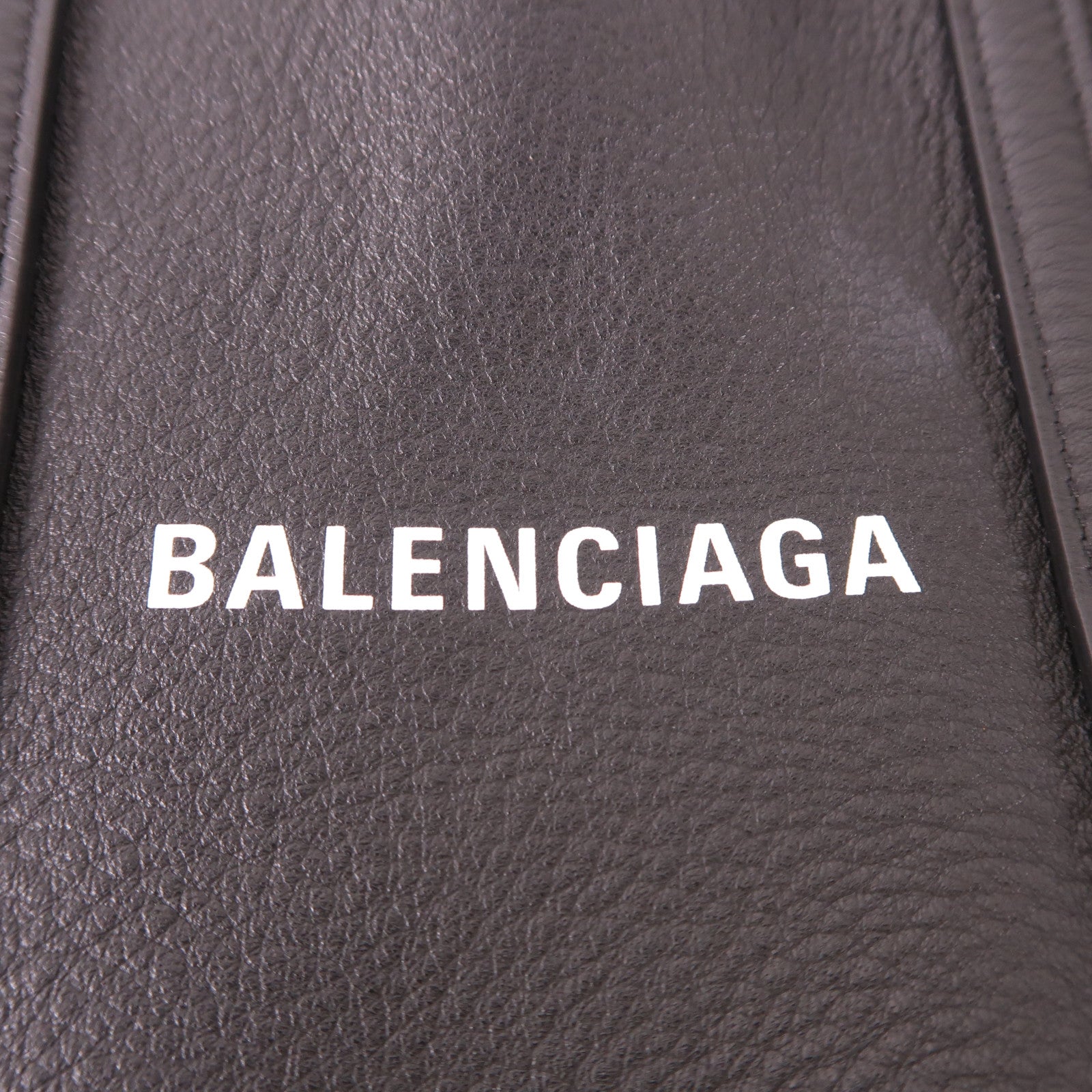 BALENCIAGA 2 Way Shoulder Bag 551815 Calfskin Leather Black