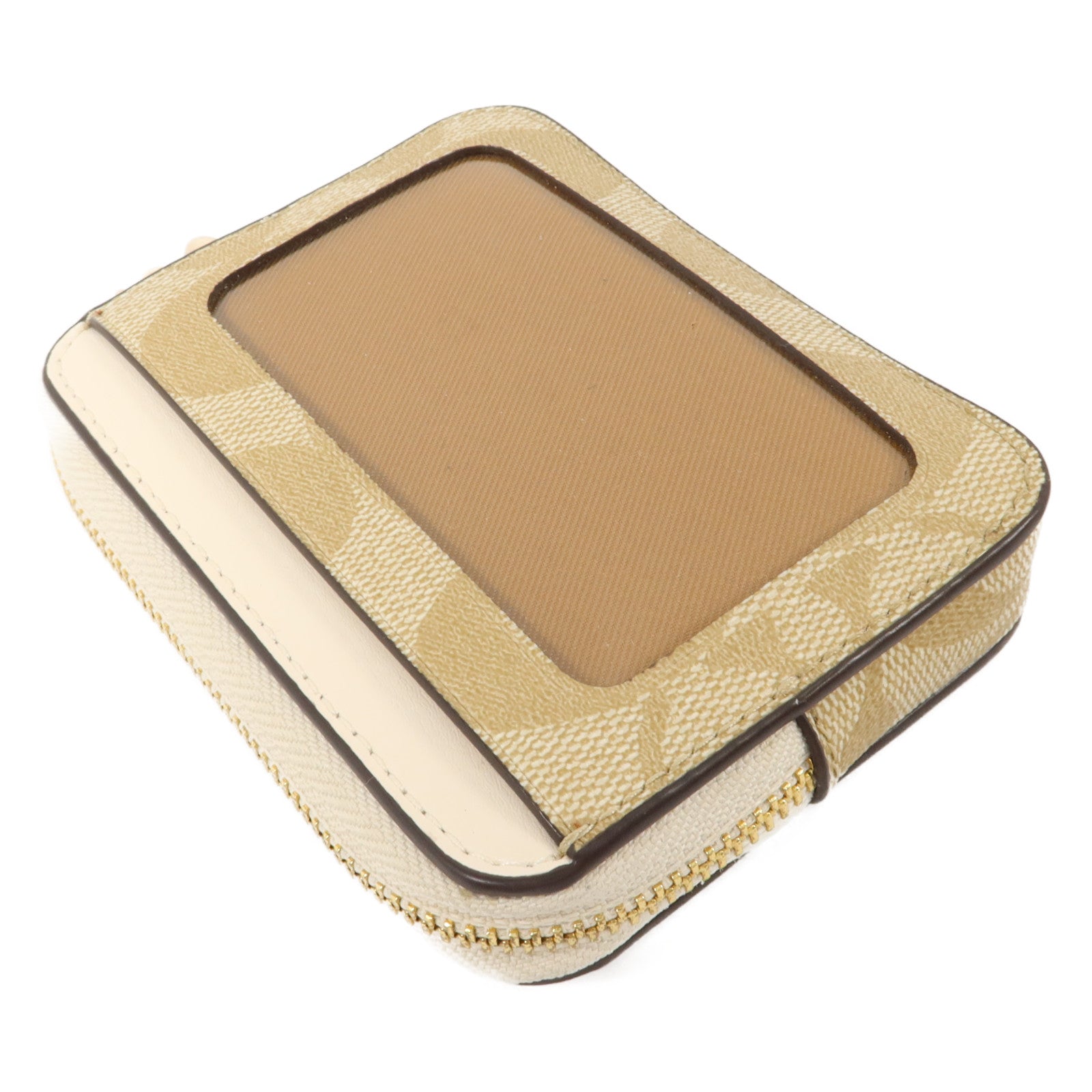 COACH 塗層帆布Zip Card Case卡片套