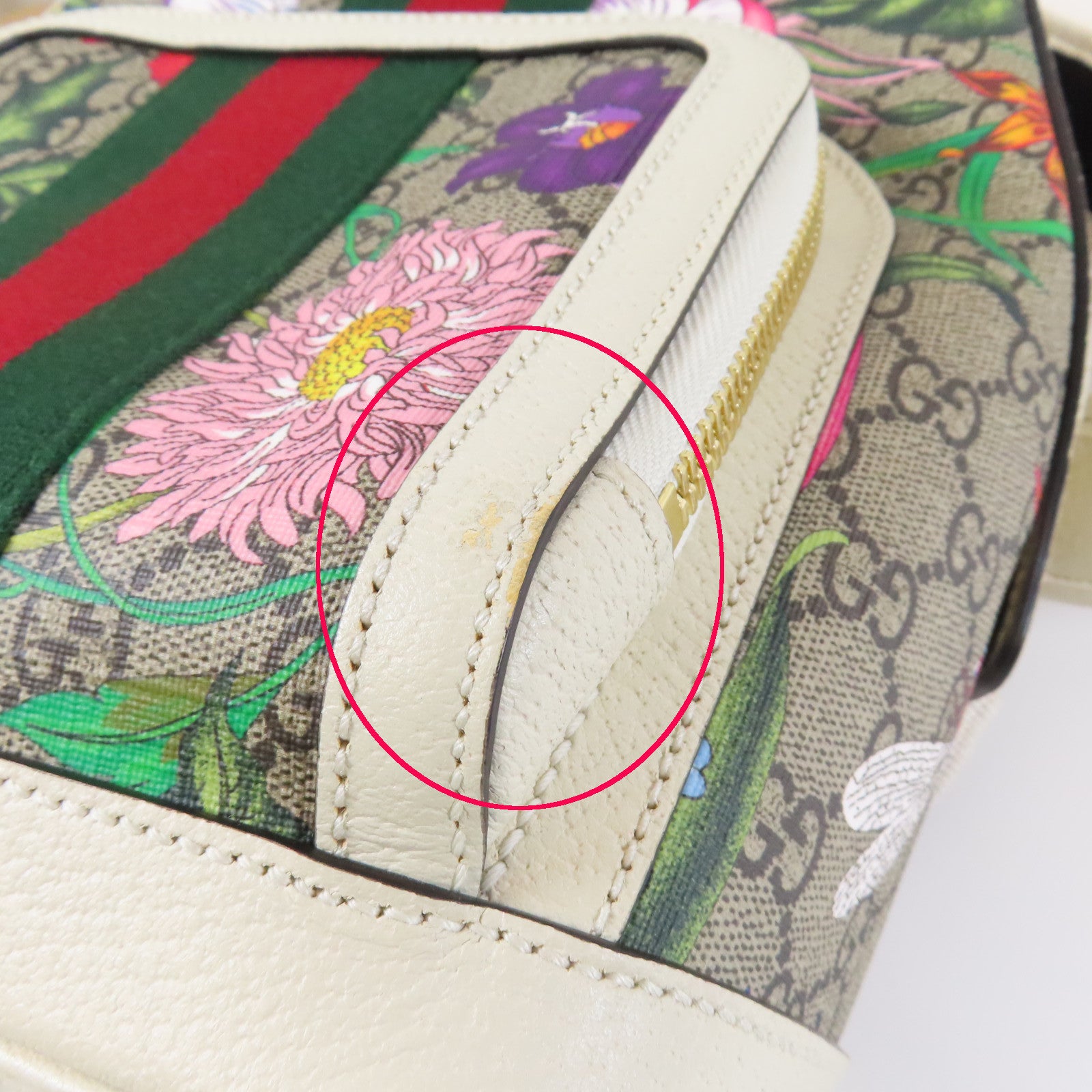 GUCCI 塗層帆布Ophidia GG Small Backpack金扣背包米色/啡色