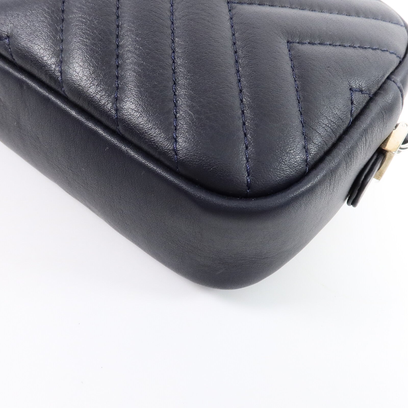 CHANEL 牛皮皮革Camera Bag鏈帶肩背袋